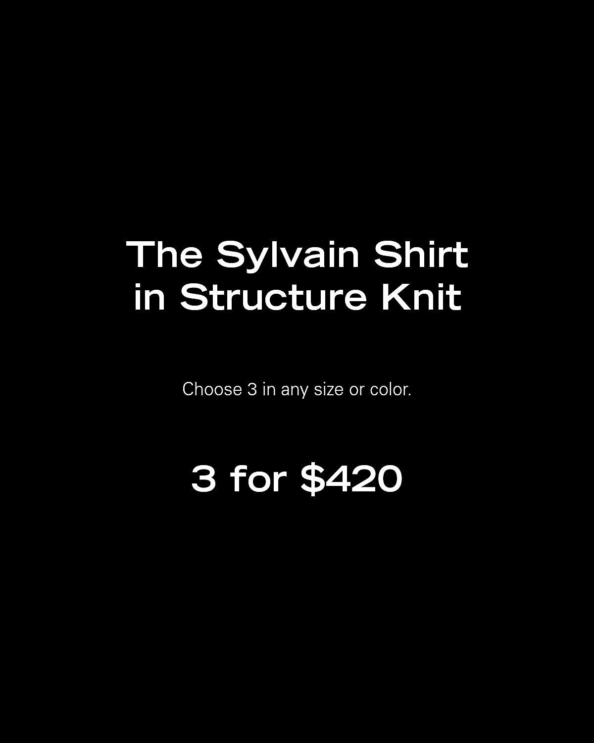 The Sylvain Shirt in Structure Knit