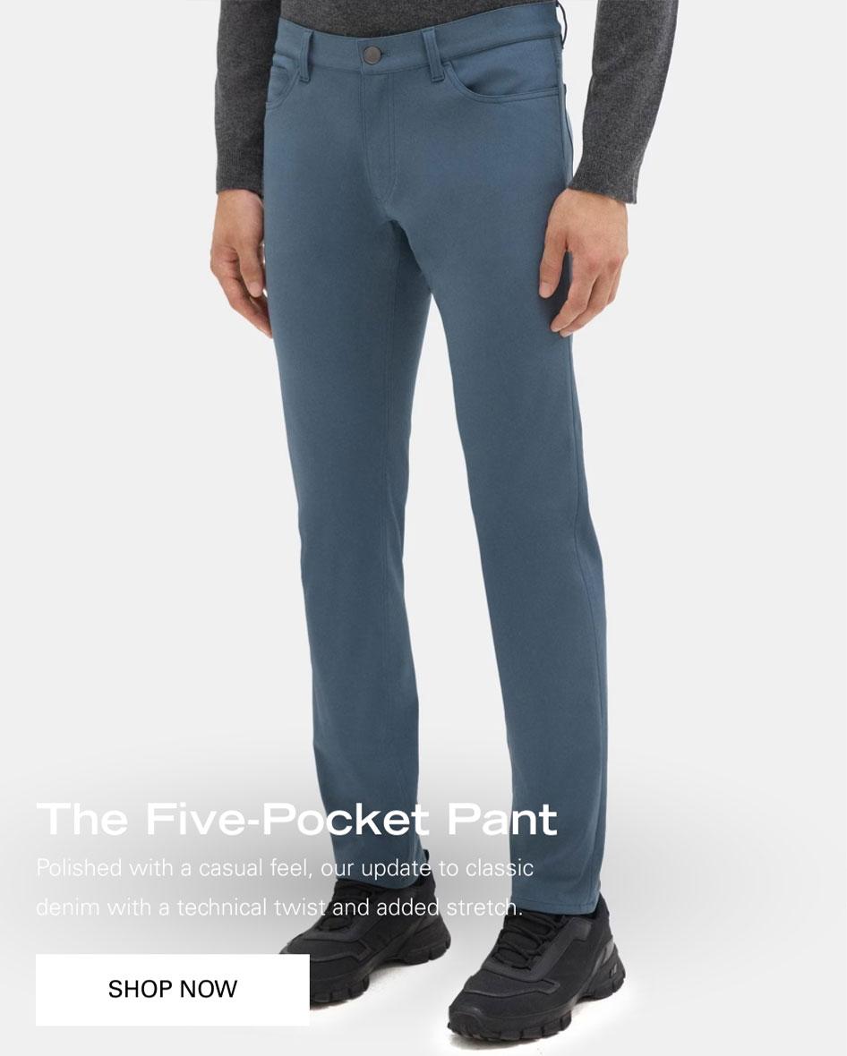 Navy Pants For Men, Men's Five Pocket Pants