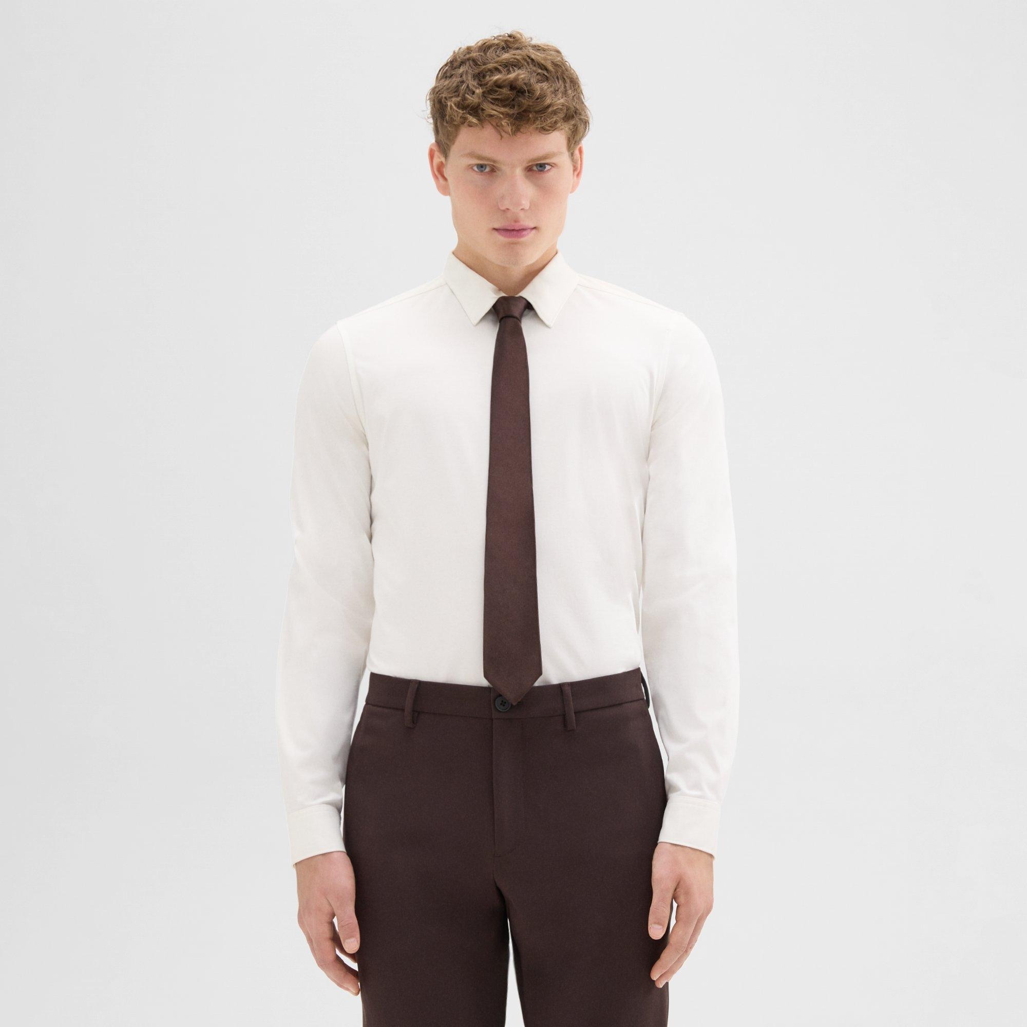 Theory Roadster Tie in Solid Silk