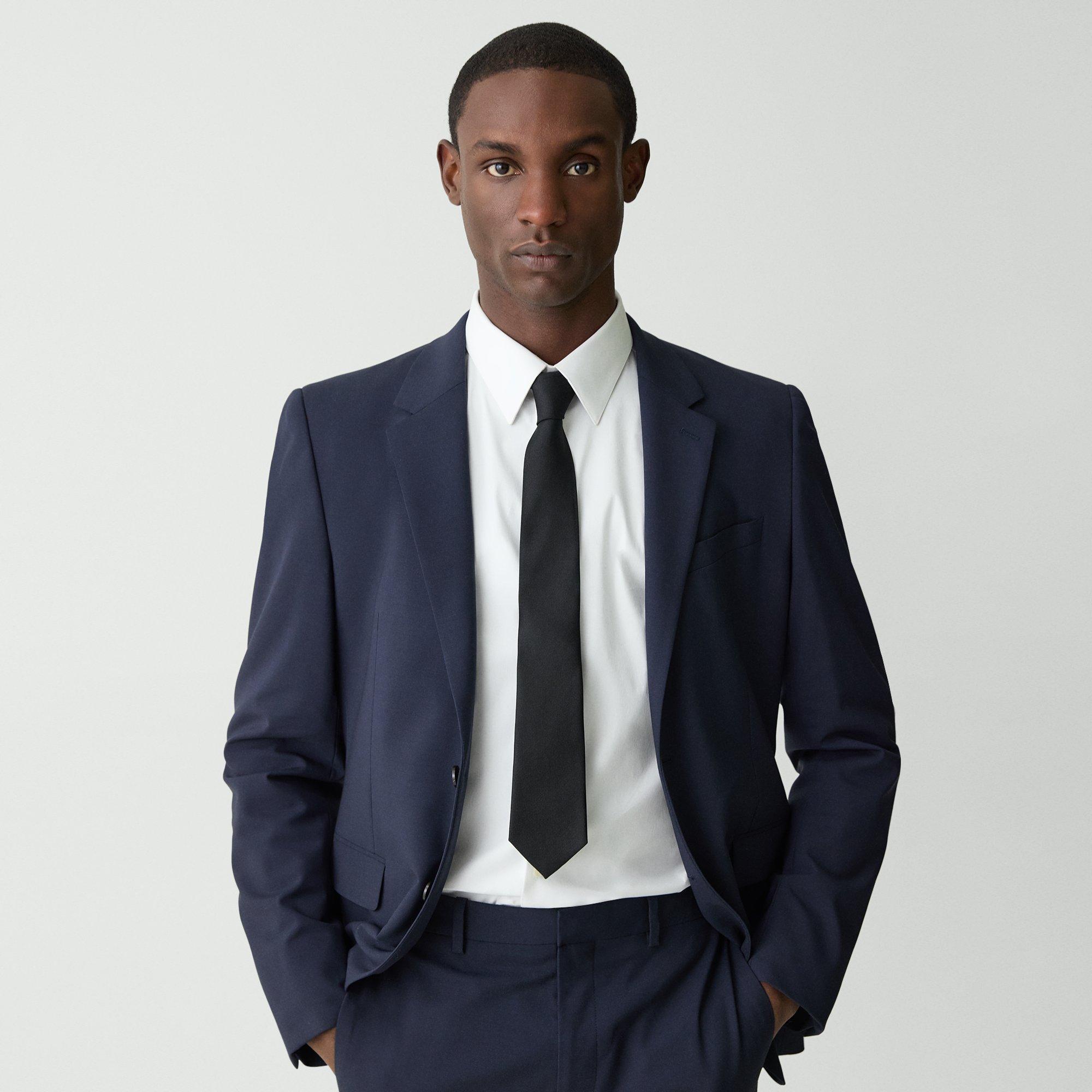 Black Silk Roadster Slim Tie | Theory