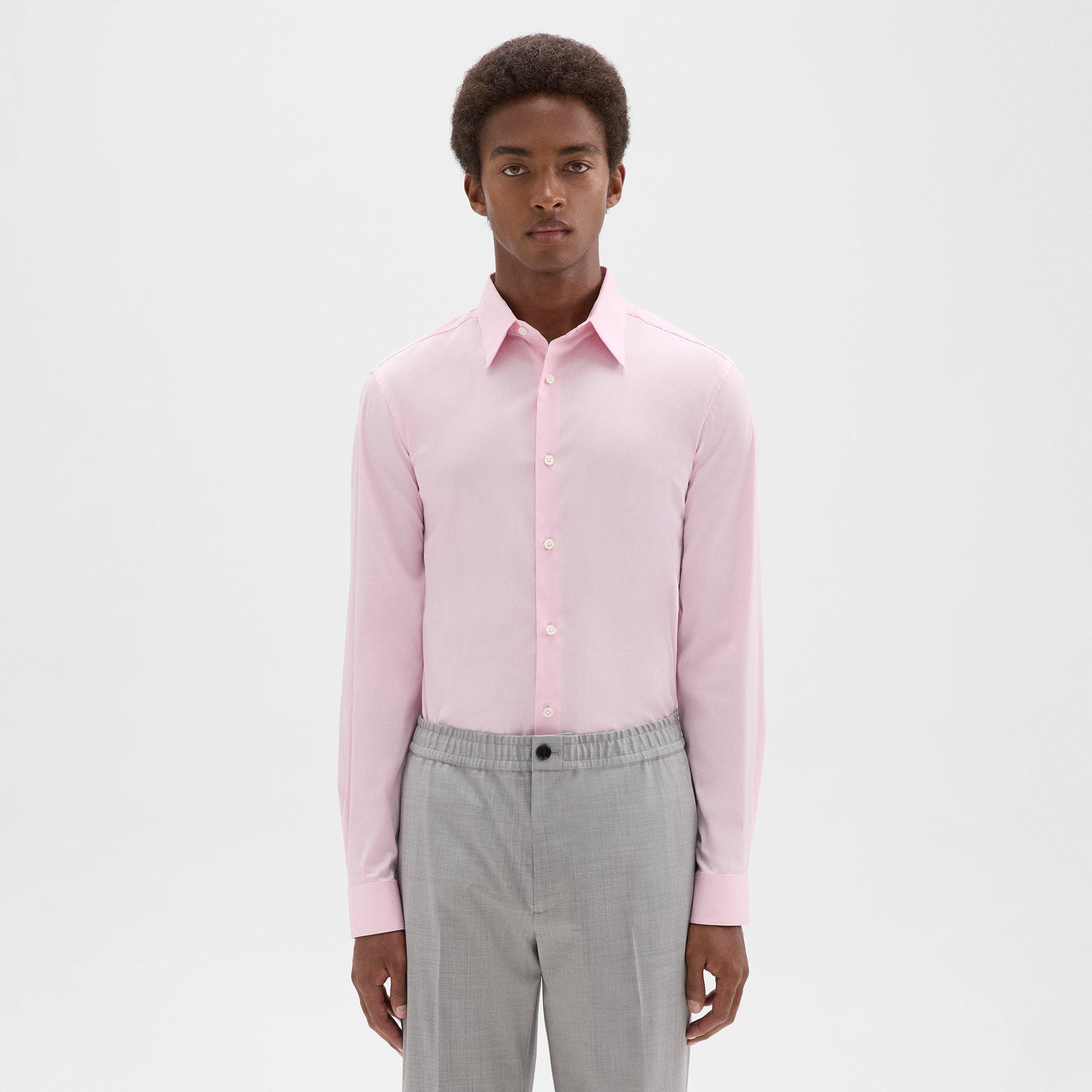Pink Good Cotton Sylvain Shirt | Theory