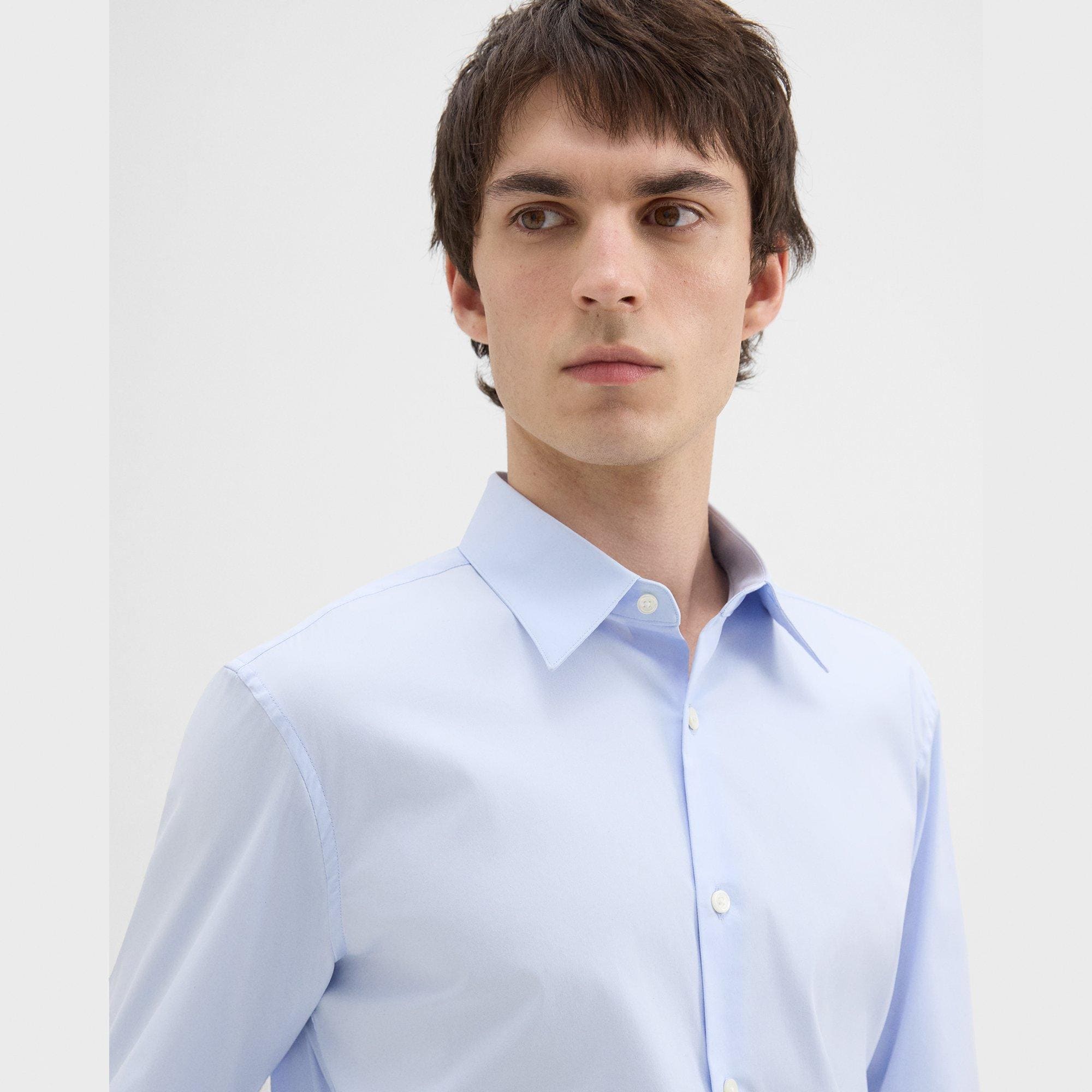 Blue Good Cotton Sylvain Shirt | Theory