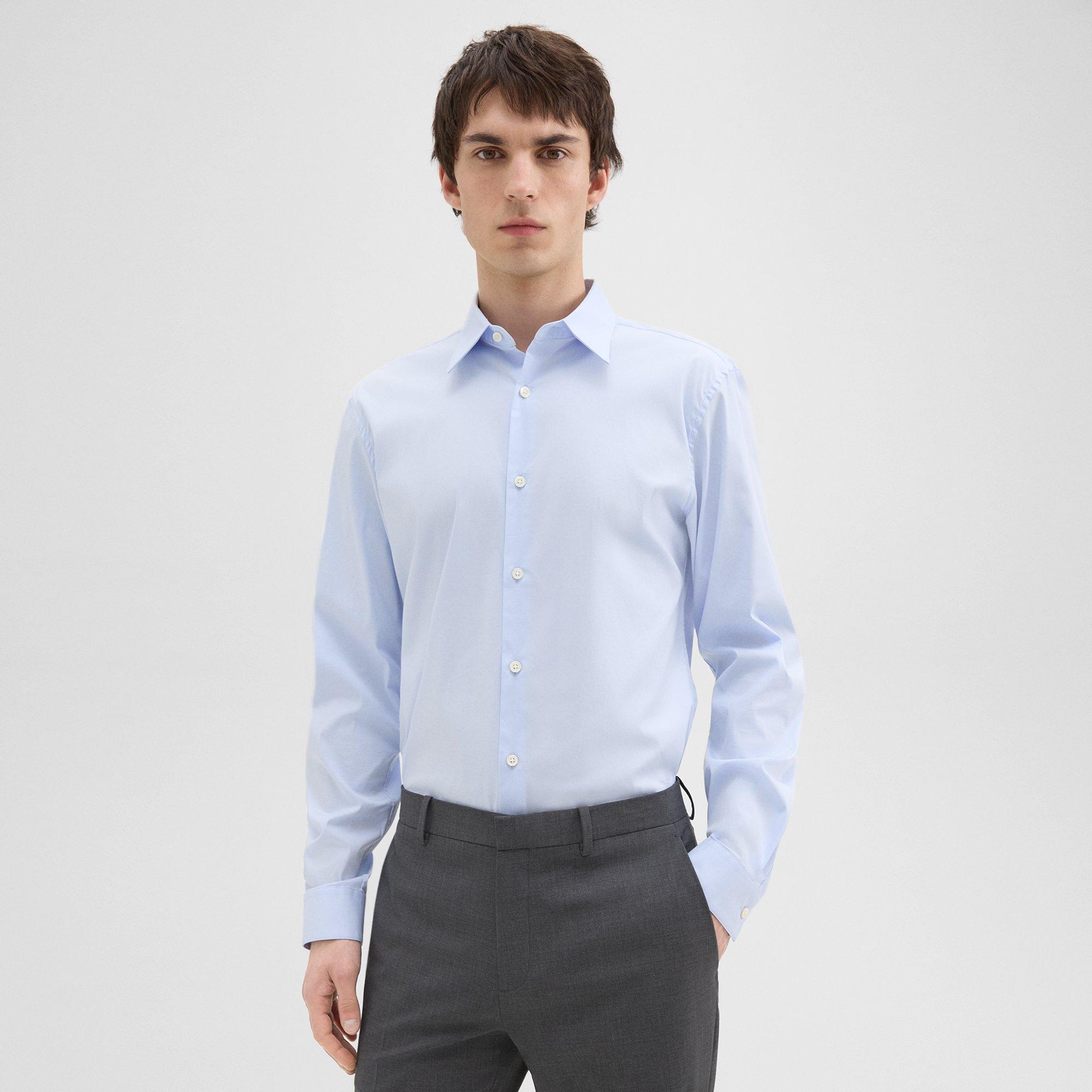 Blue Good Cotton Sylvain Shirt | Theory