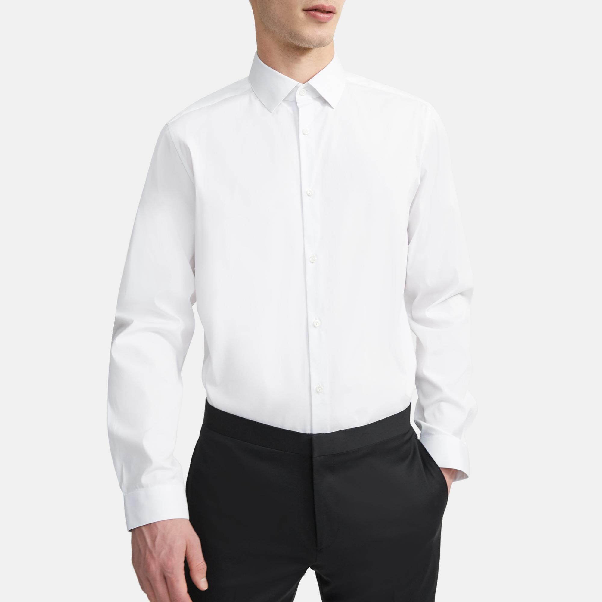Tuxedo Shirt in Stretch Cotton
