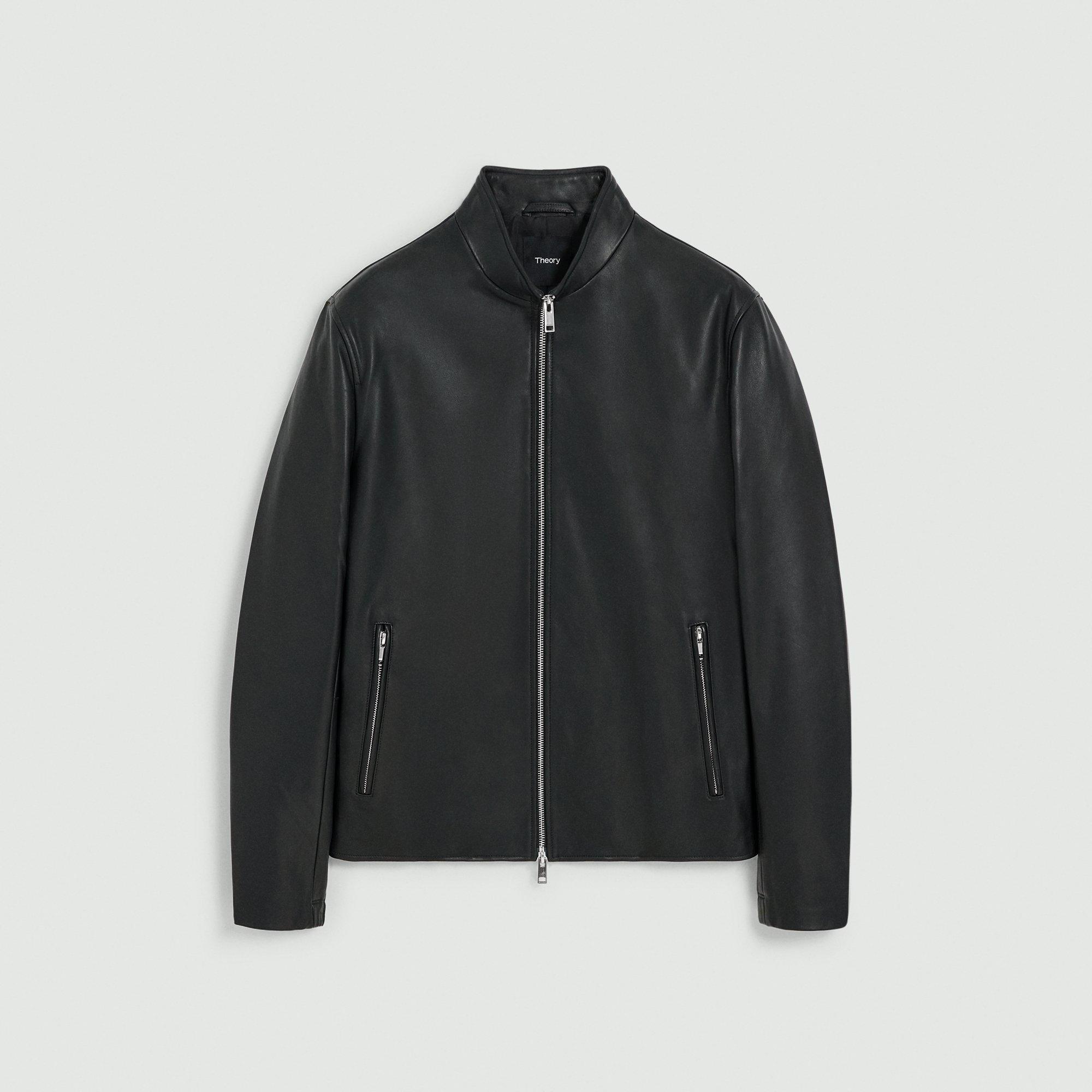 Leather Morvek Zip Jacket | Theory