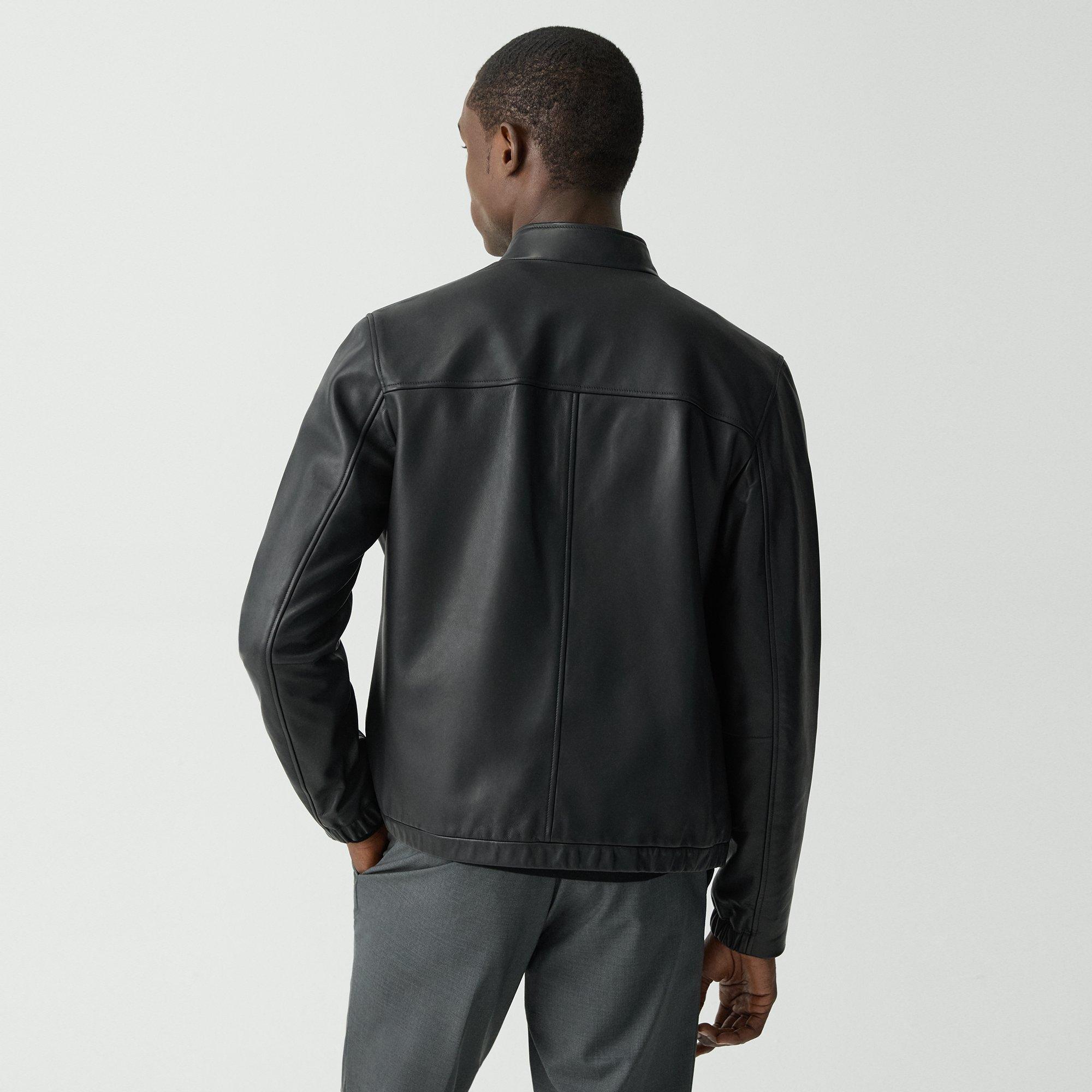 Morvek Zip Jacket in Leather