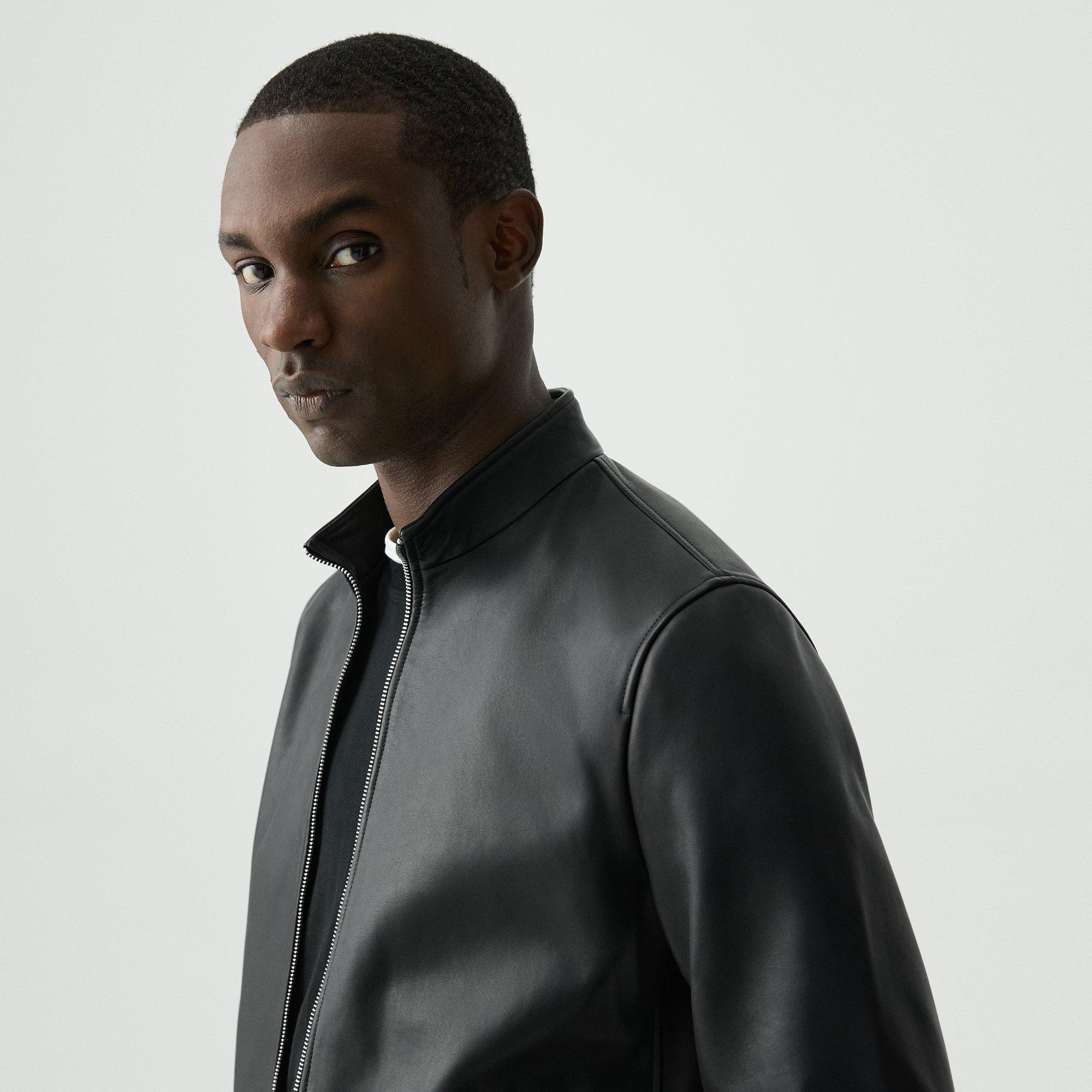 Morvek Zip Jacket in Leather