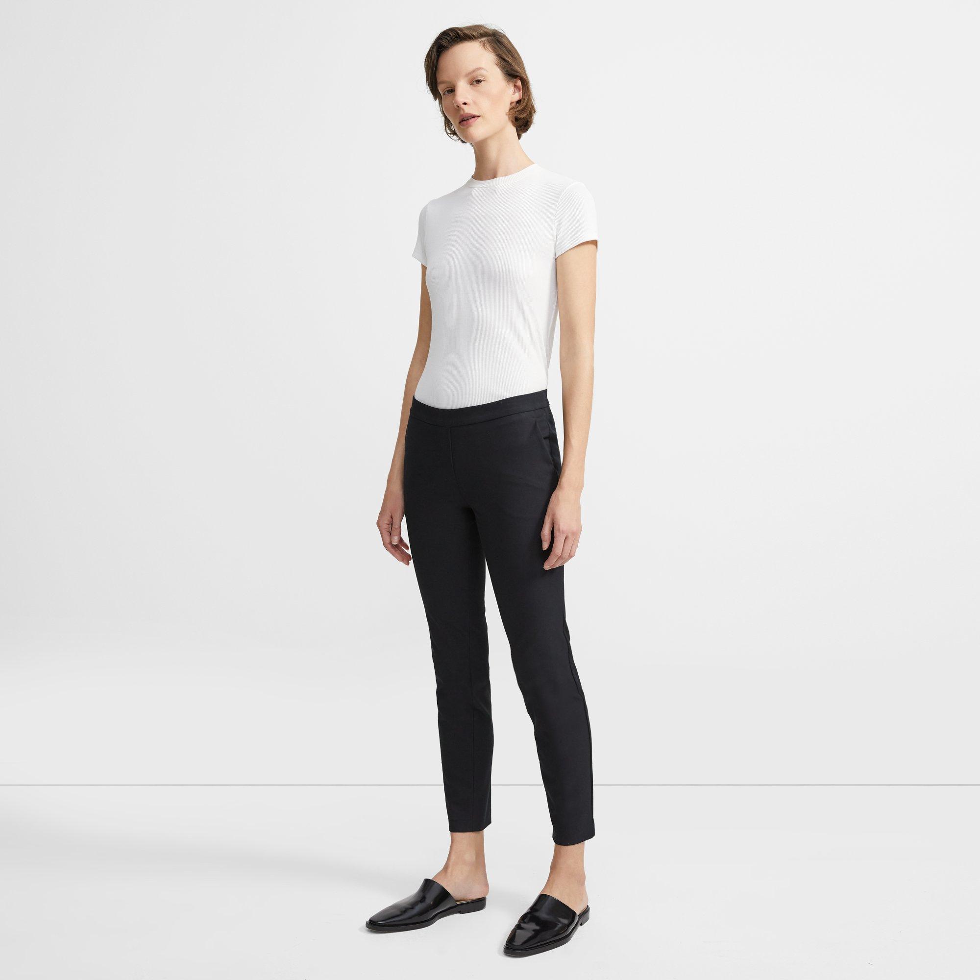 Stretch Cotton Crop Trouser