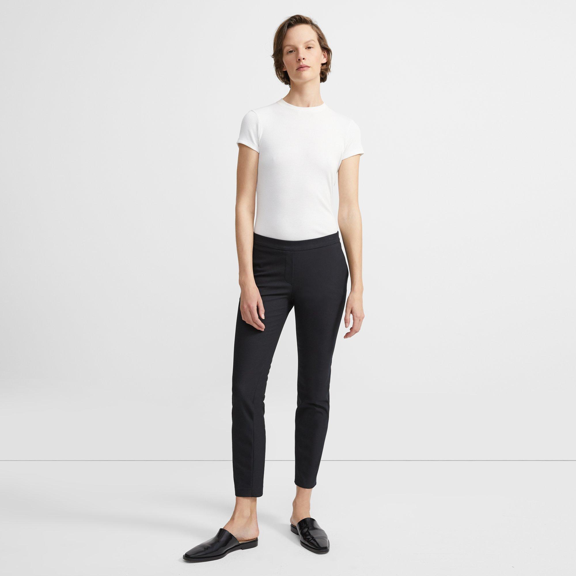 Stretch Cotton Crop Trouser