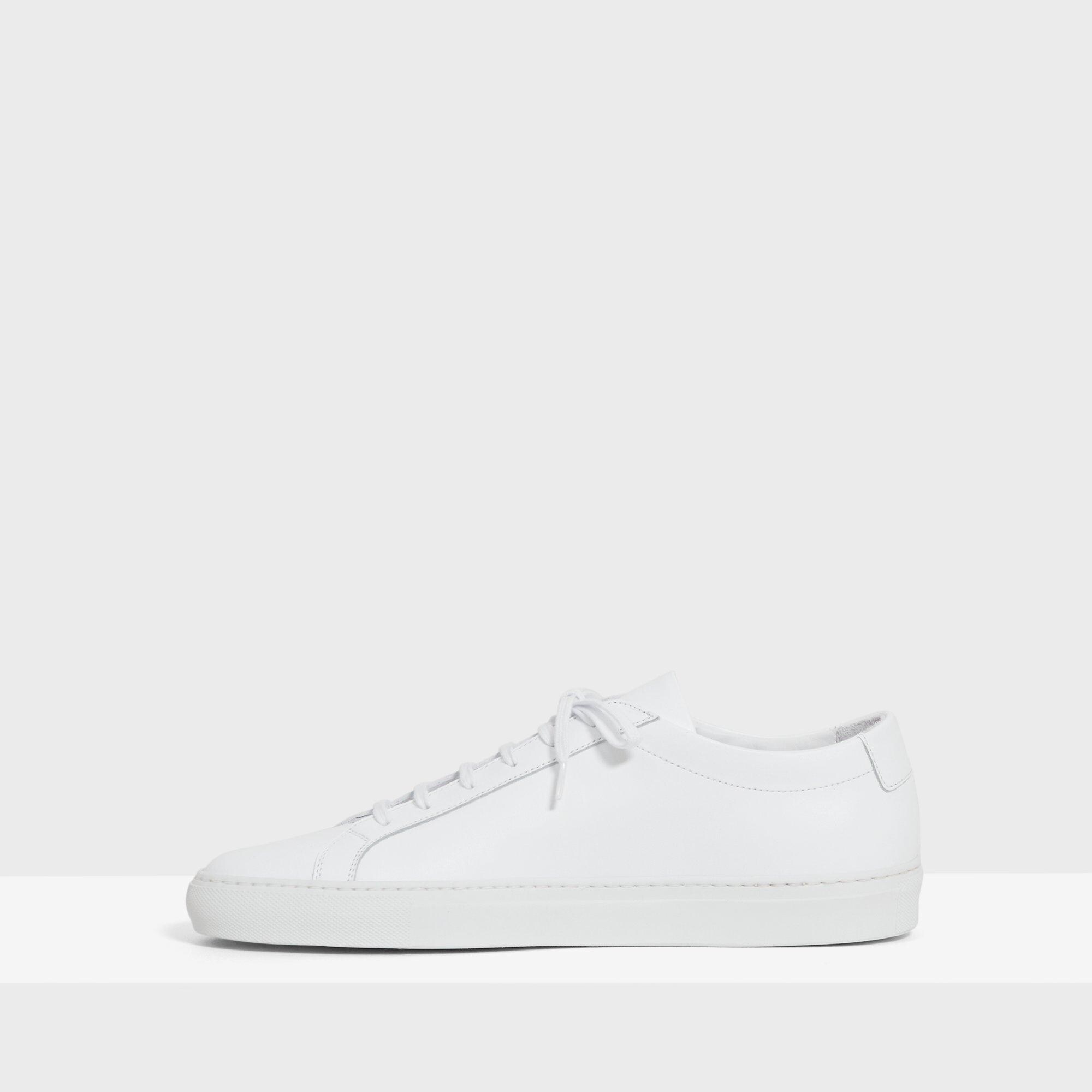 Mens stylish plain white sneaker