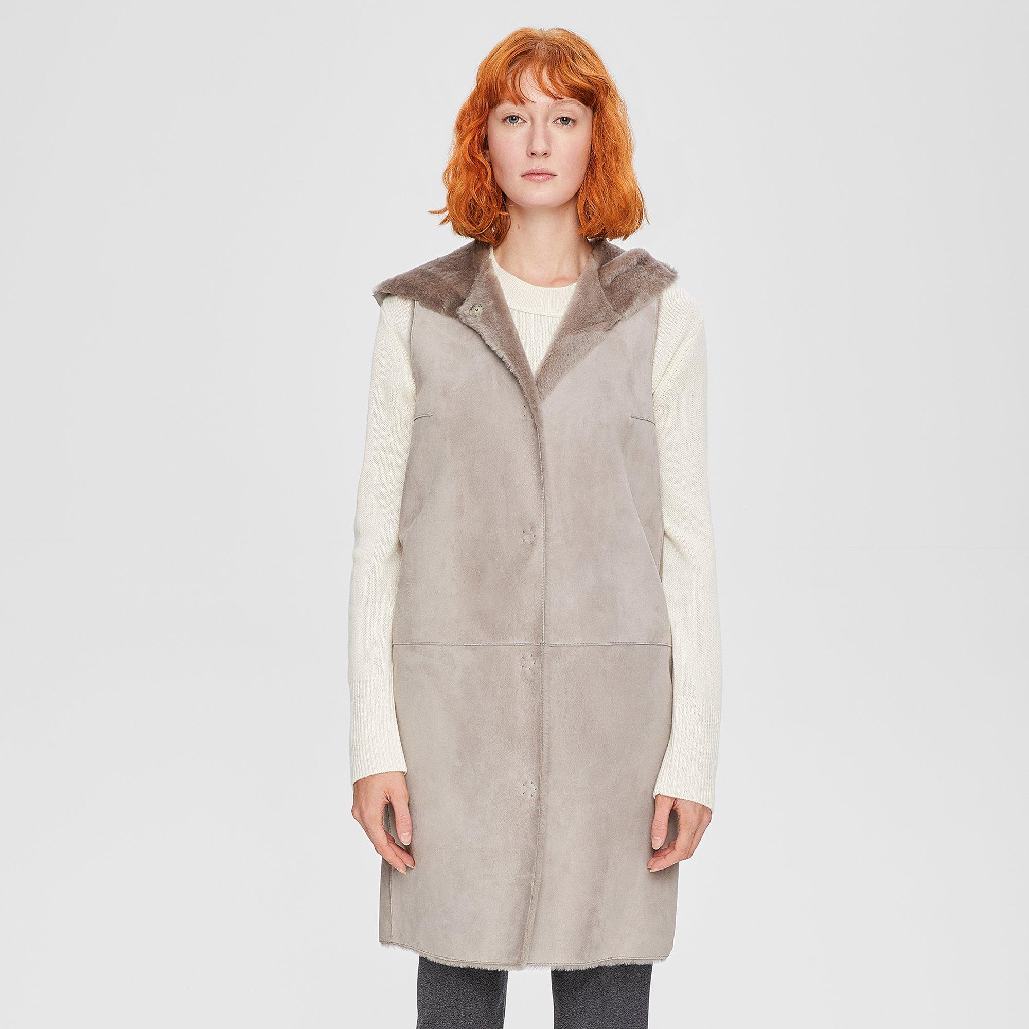 Shearling Hooded Vest