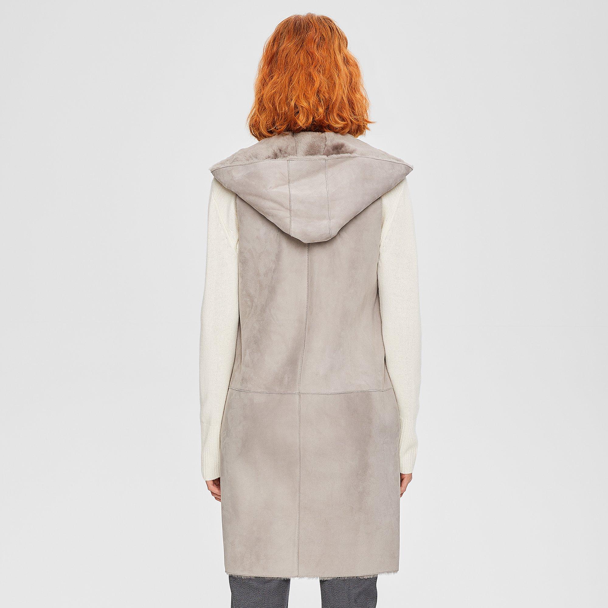 Shearling Hooded Vest