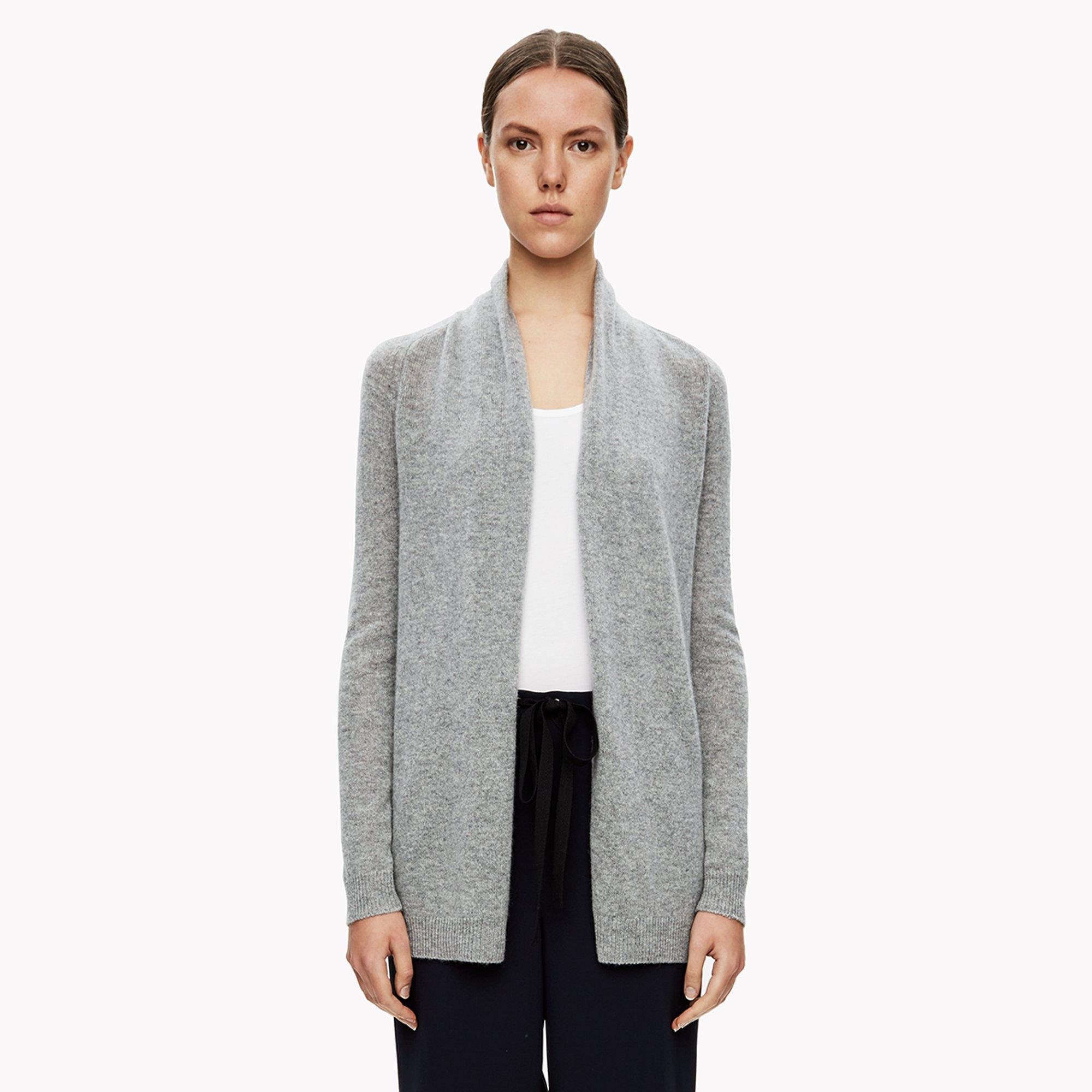 Feather Cashmere Open Cardigan