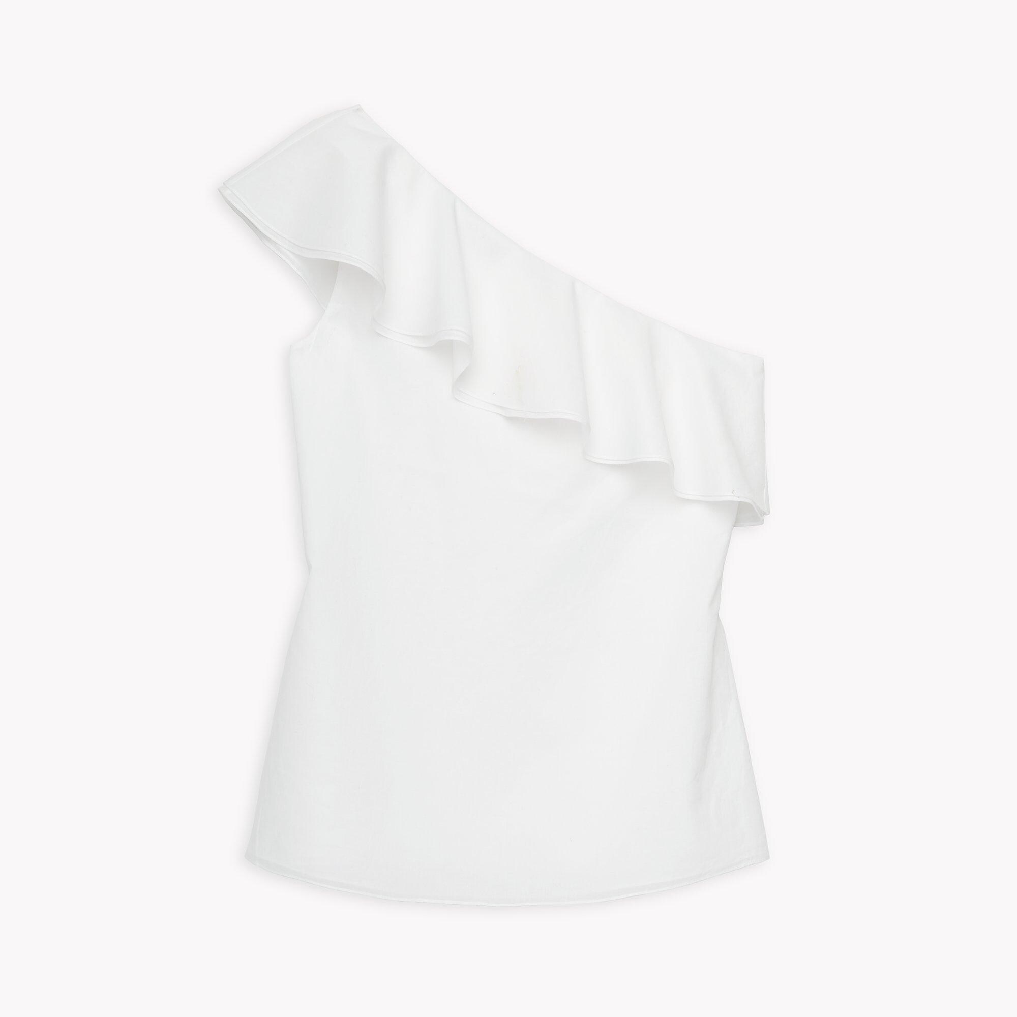 Cotton One-Shouldered Top