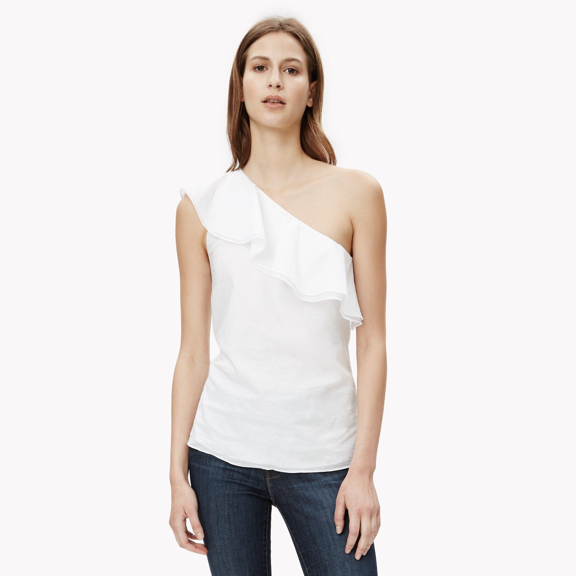 Cotton One-Shouldered Top