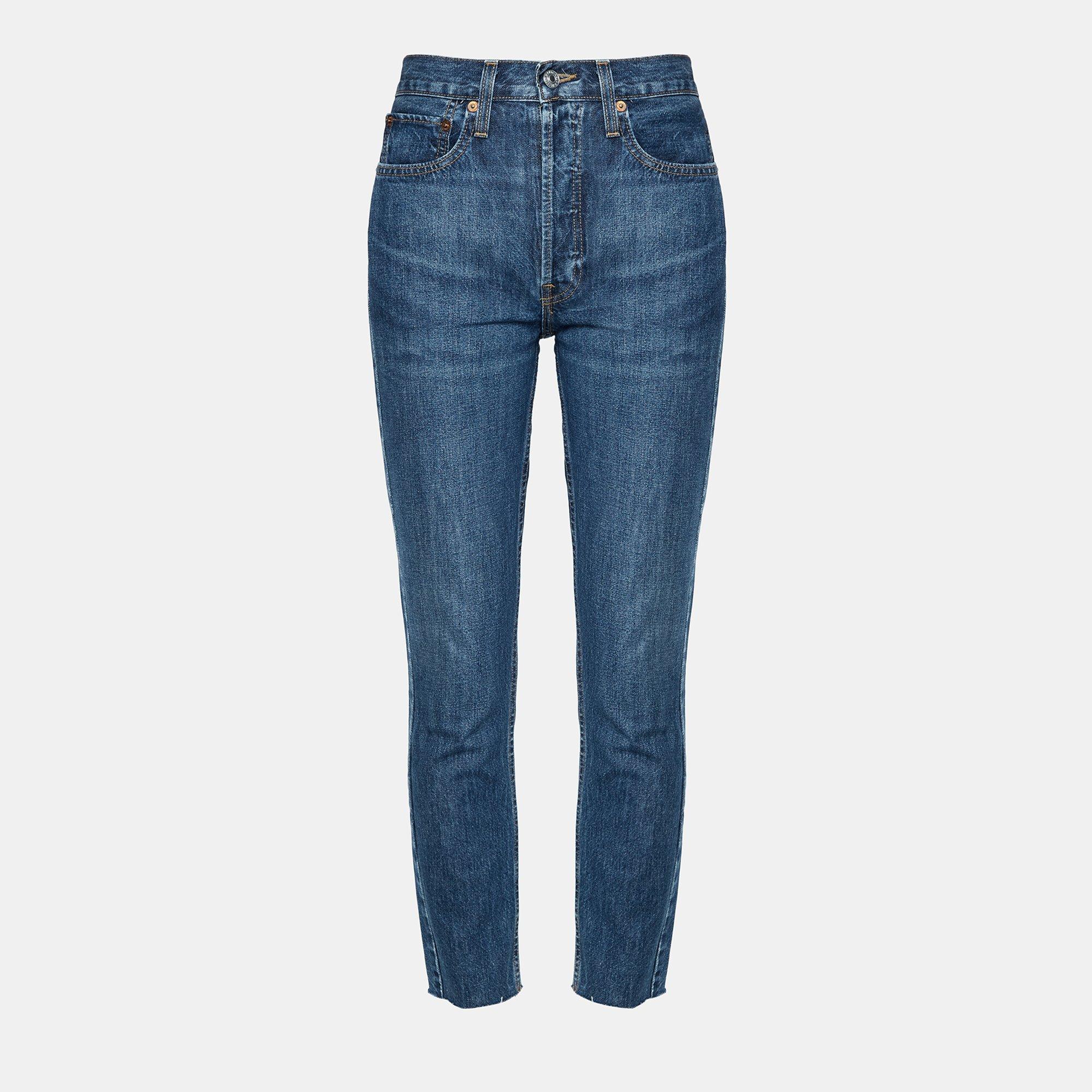 Re/Done High-Rise Skinny Crop Jean