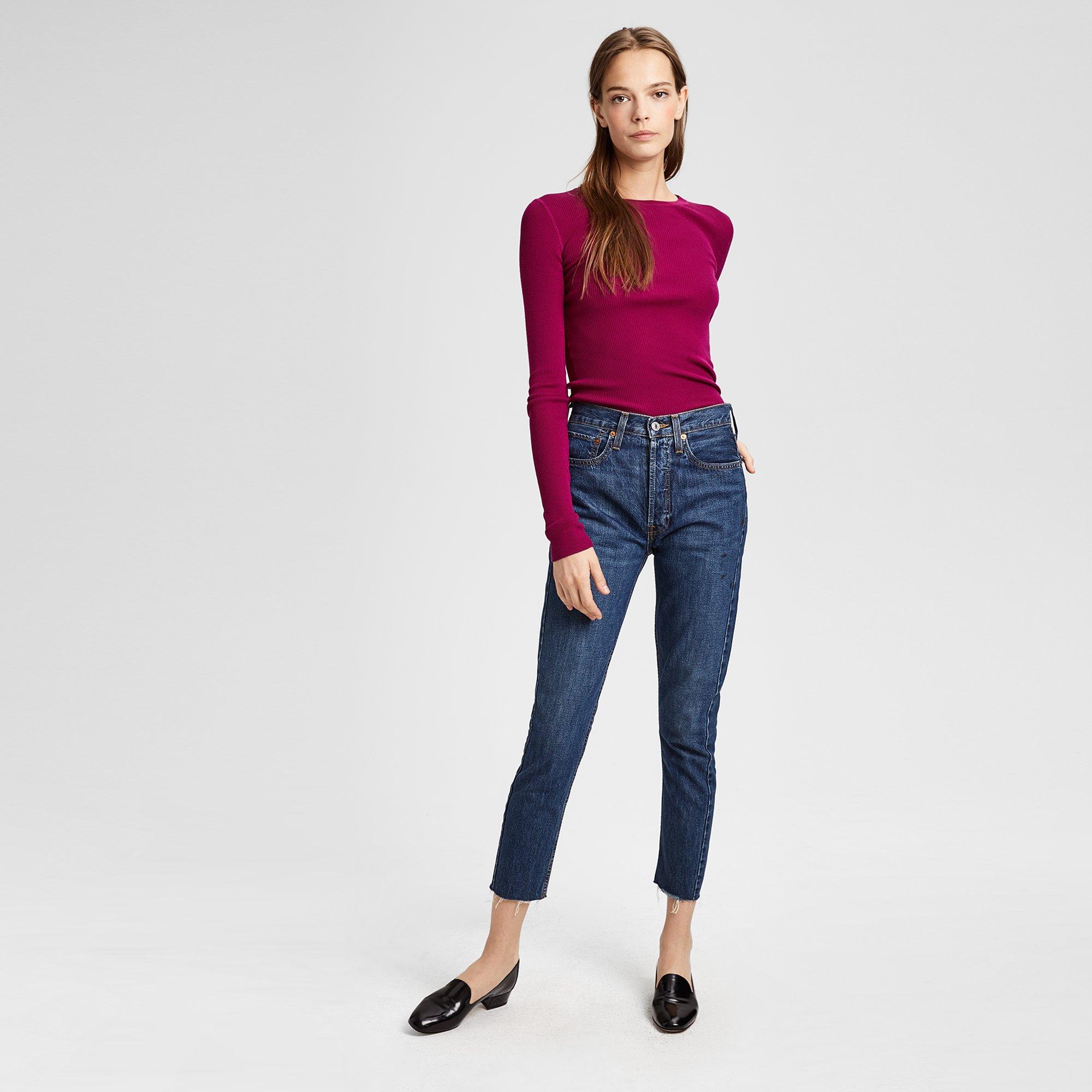 Re/Done High-Rise Skinny Crop Jean