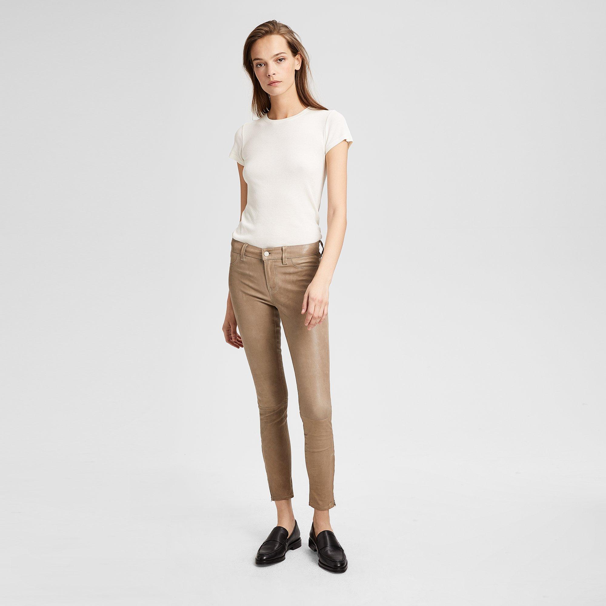 J Brand Leather Skinny Pants
