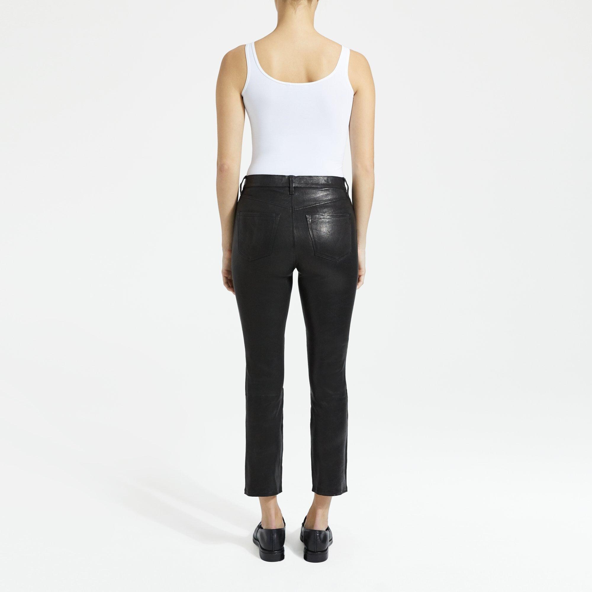 J Brand Leather Ruby Cigarette Pant