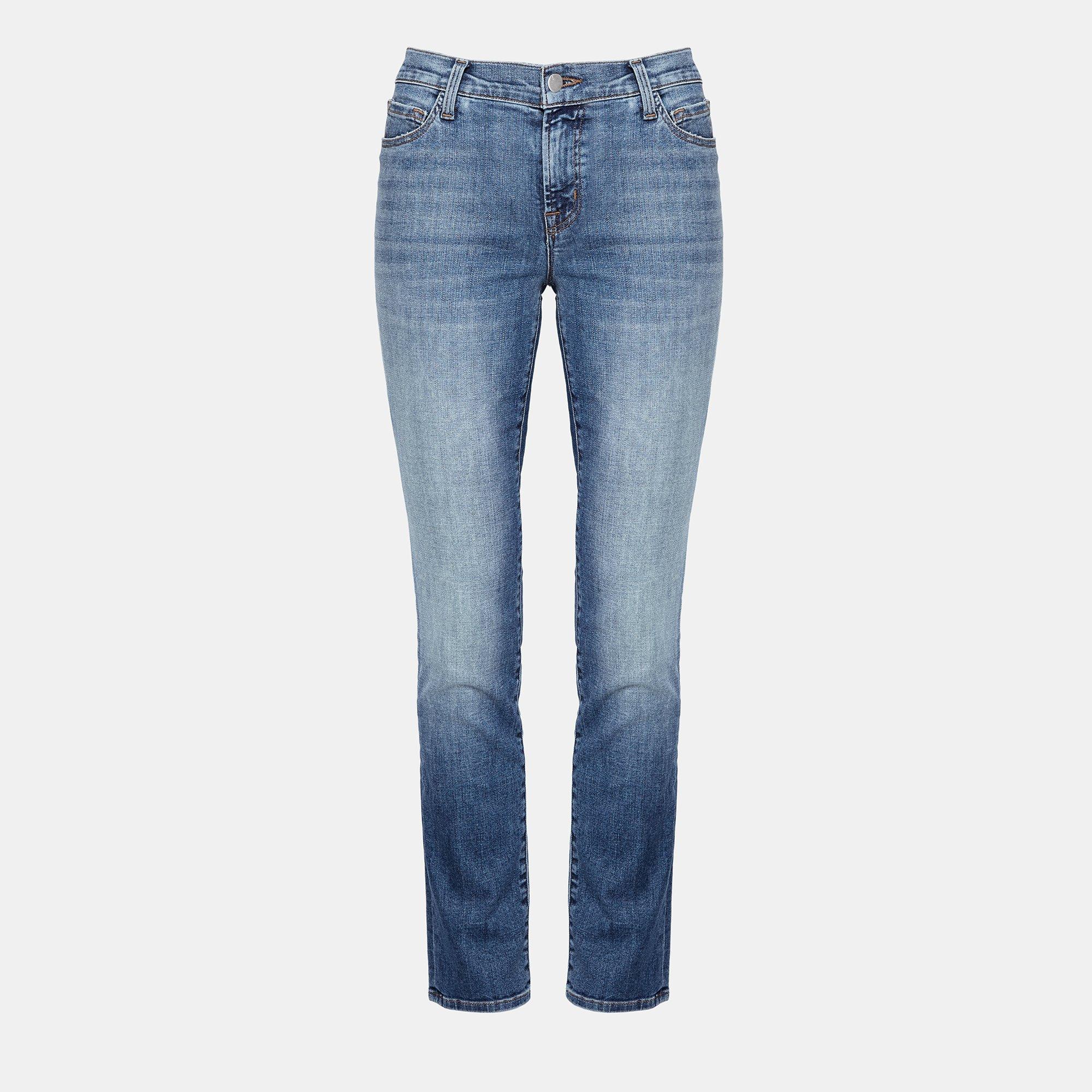 J Brand Low-Rise Skinny Leg Jeans - Blue, 7.75 Rise Jeans, Clothing -  WJB140736