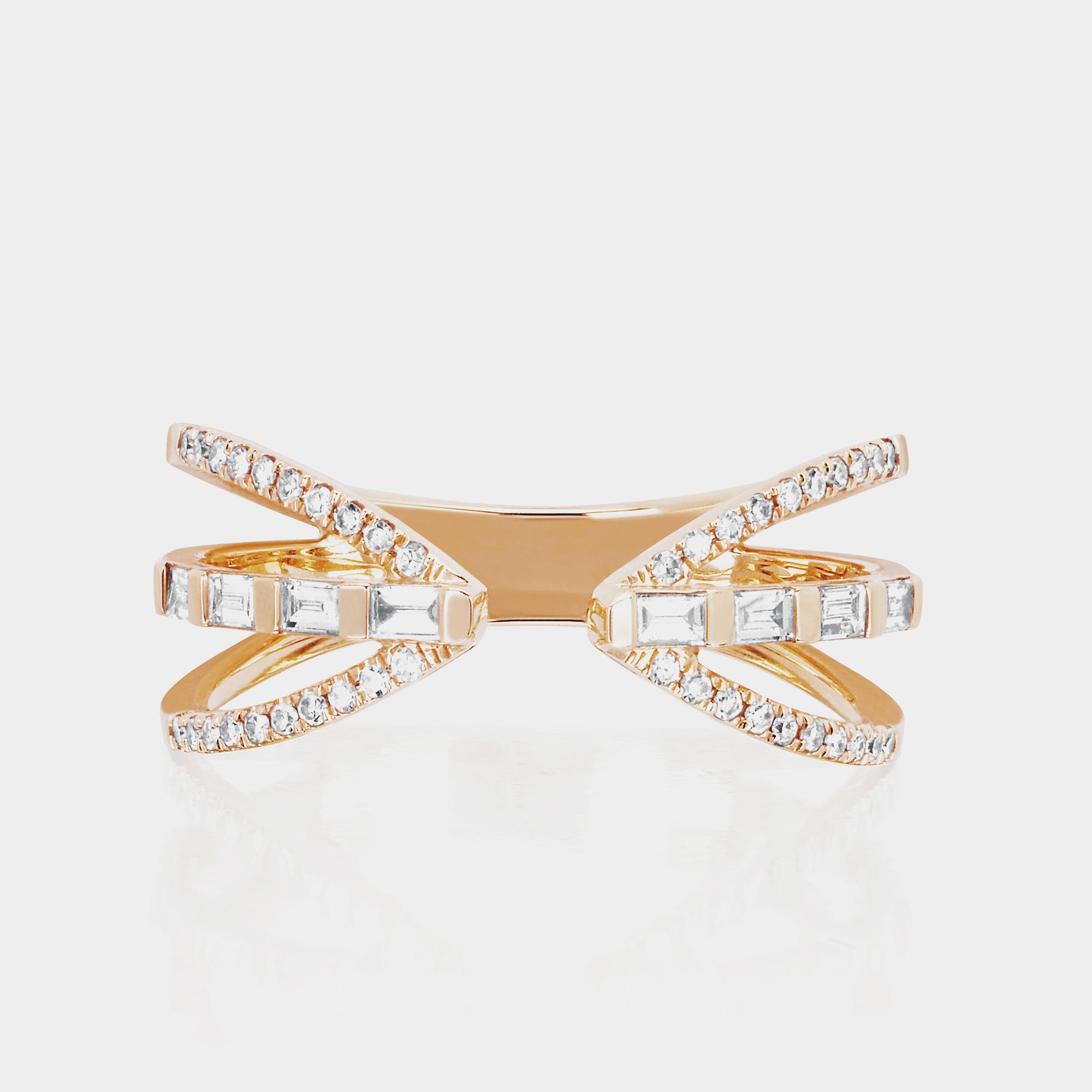 EF Collection Baguette Queen Ring