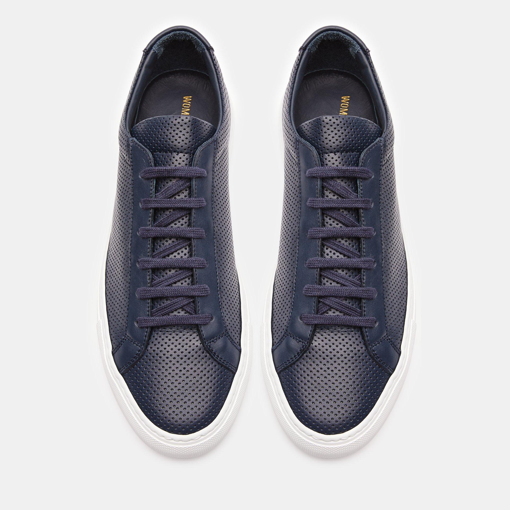 Common Projects Achilles Perforated Leather Sneakers | Theory