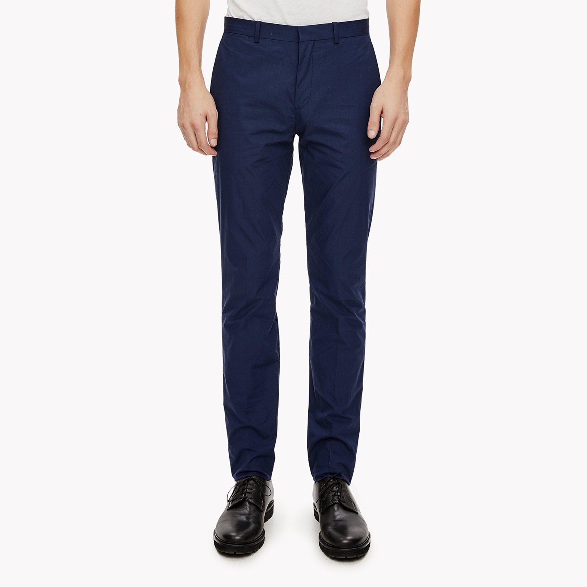 Cotton Poplin Slim Trouser