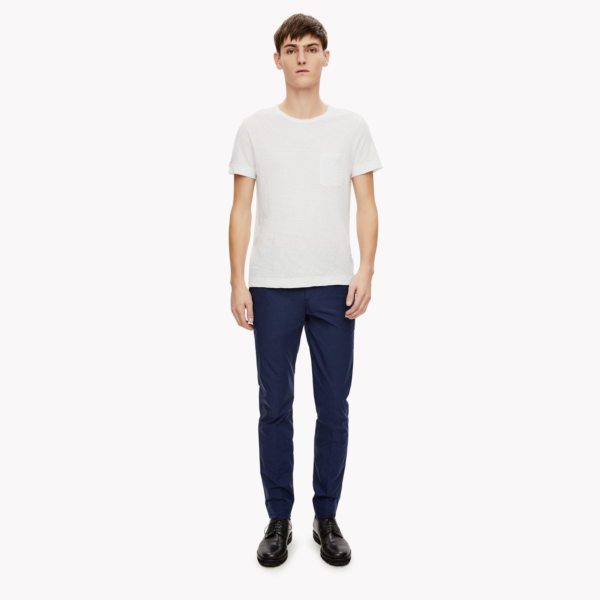 Cotton Poplin Slim Trouser