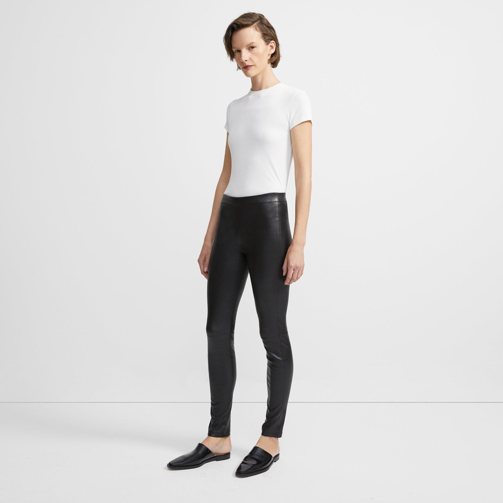 Leather Pull-On Legging
