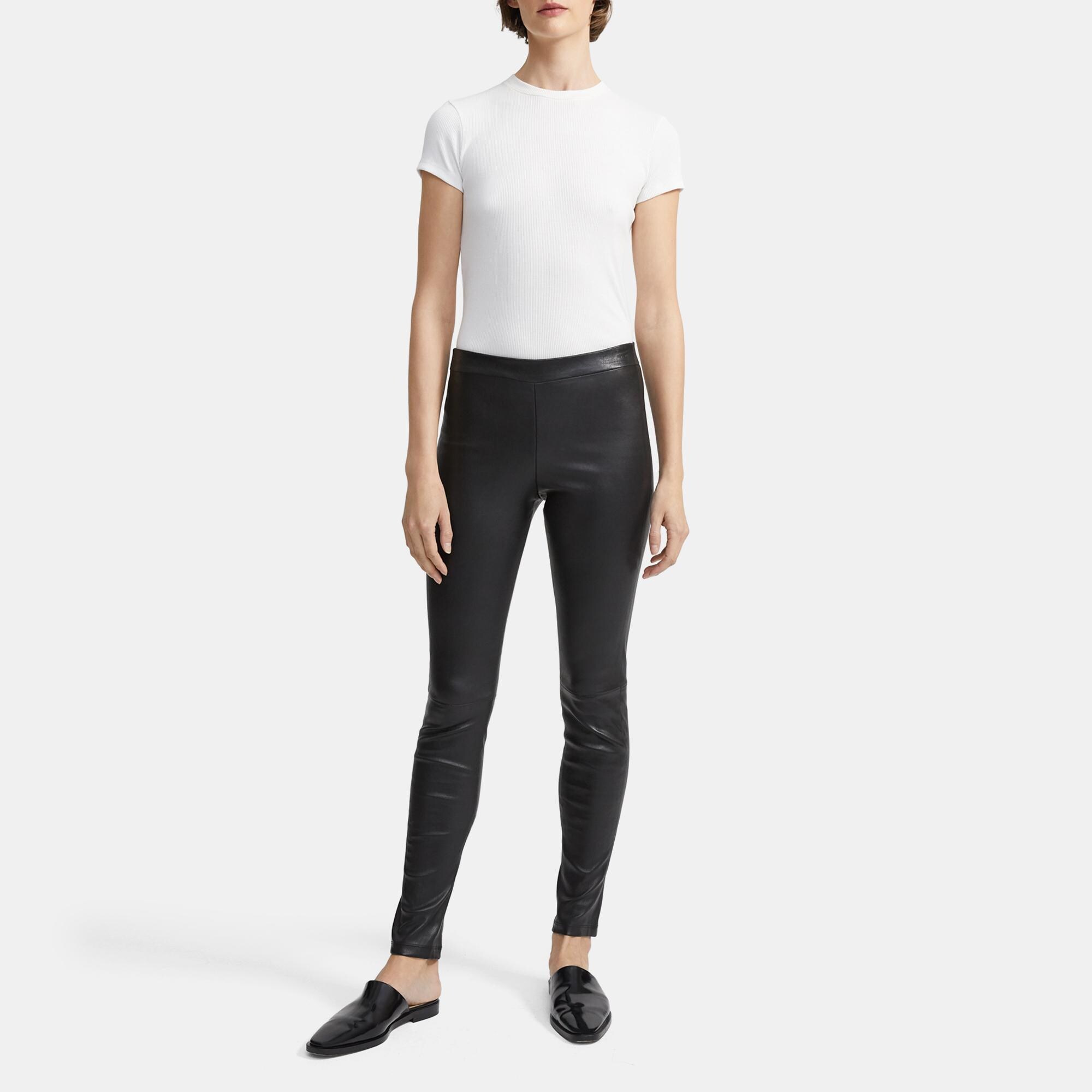 Leather Pull-On Legging
