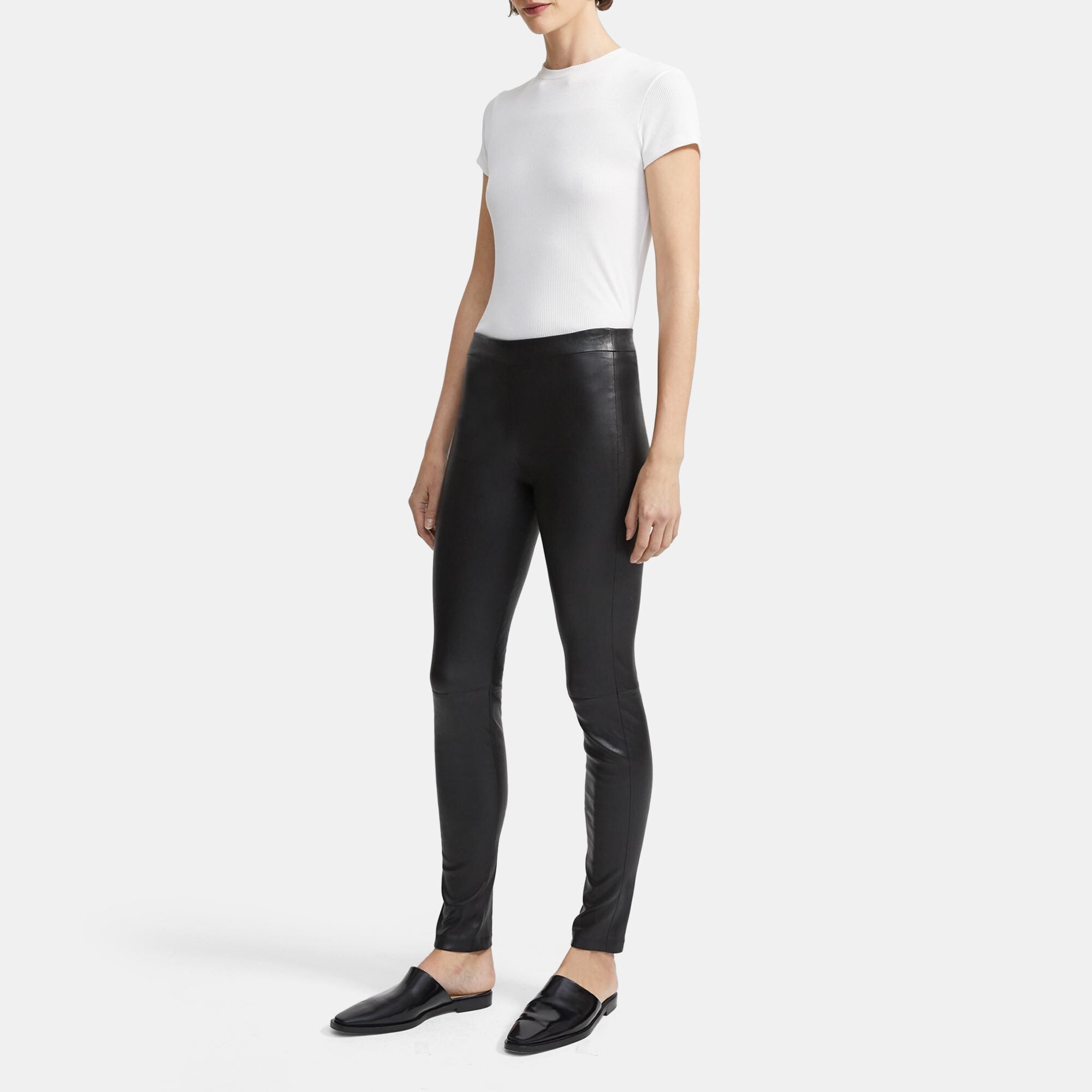 Leather Pull-On Legging