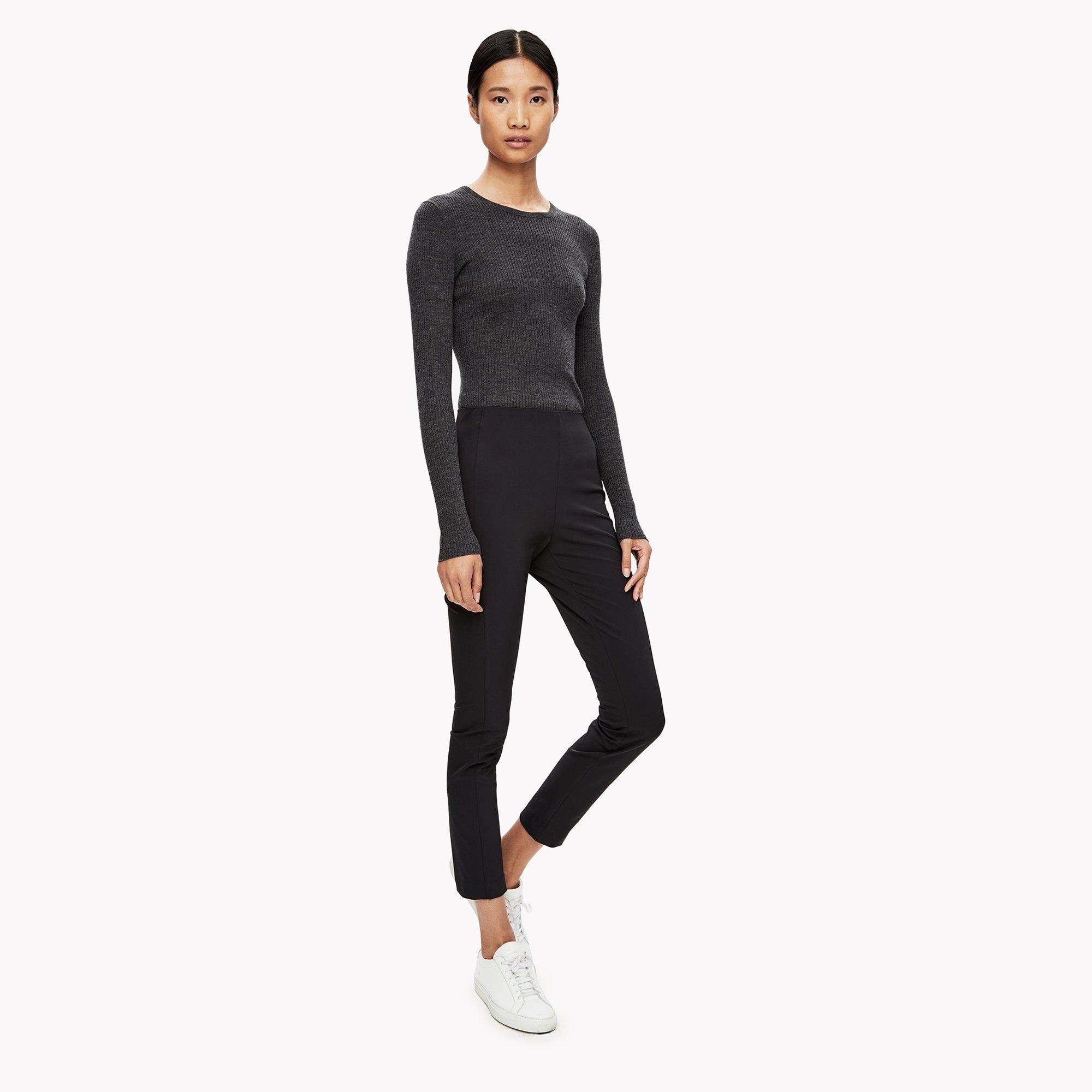 Stretch Twill Back Zip Skinny Leg Pant