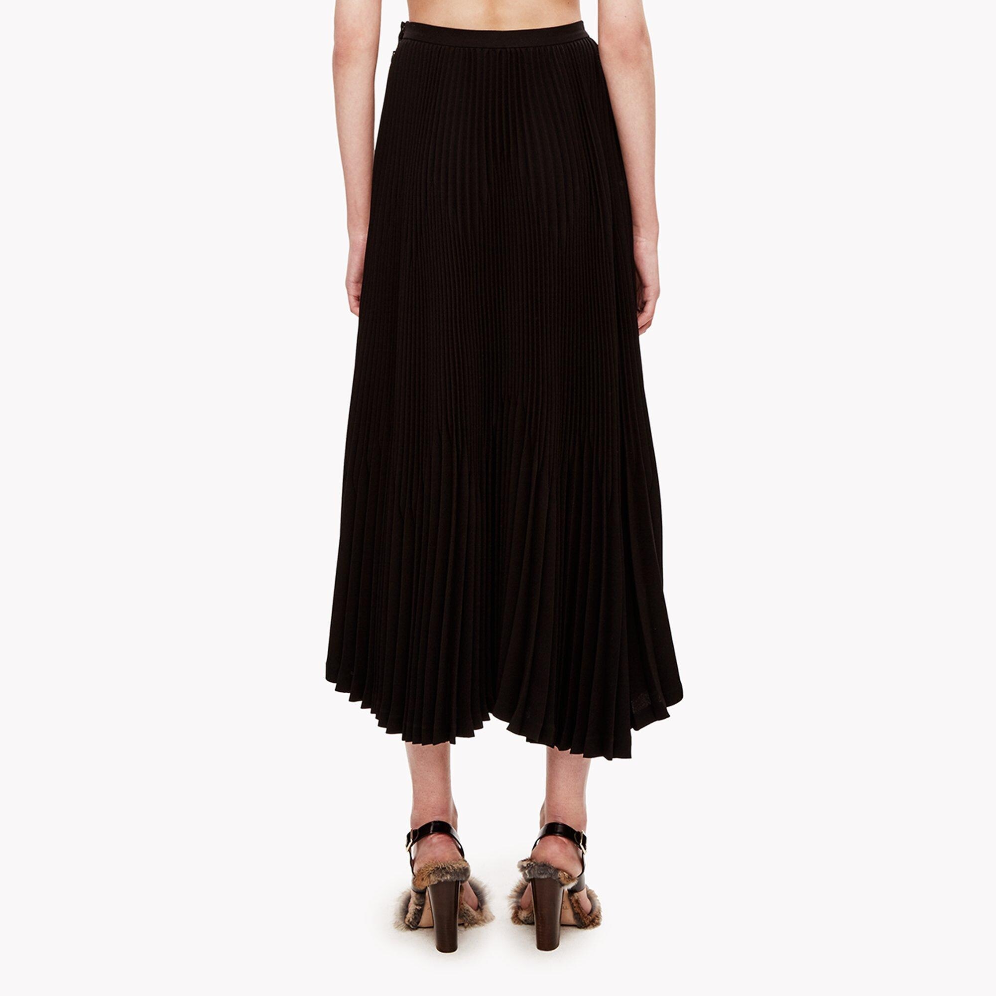 Theory Official Site  Crepe Pleated Midi Skirt