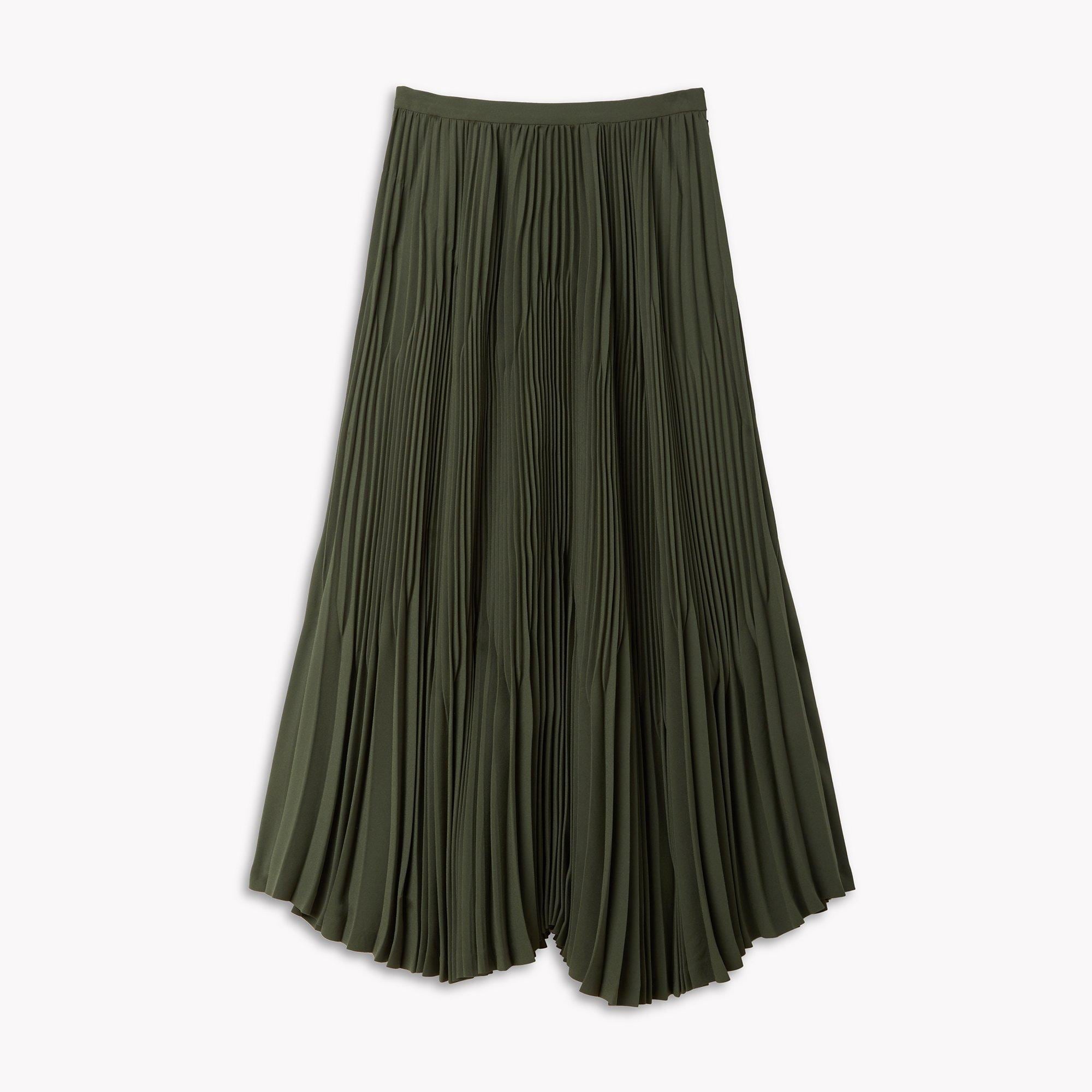 Theory Official Site | Crepe Pleated Midi Skirt