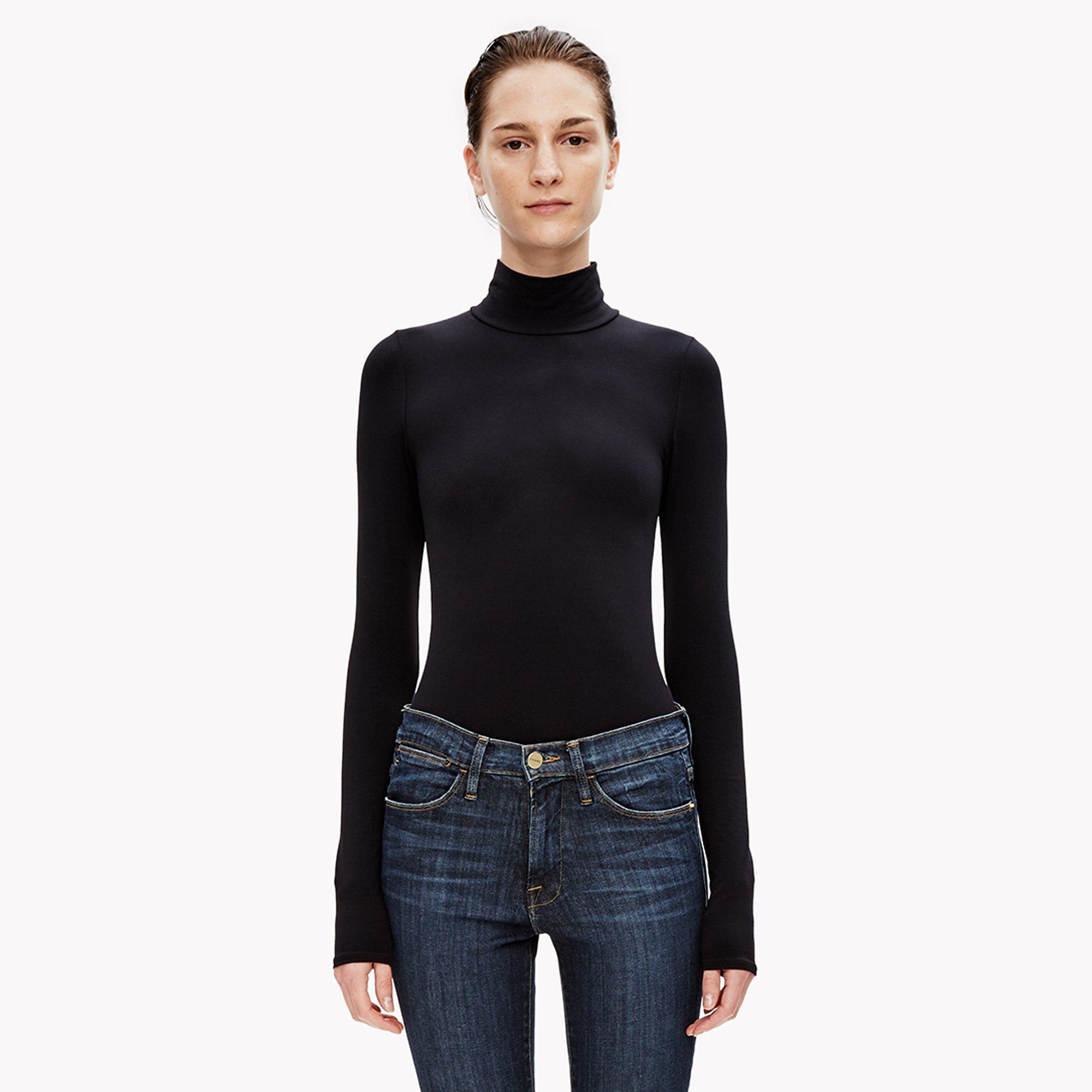 Soft Stretch Turtleneck Bodysuit