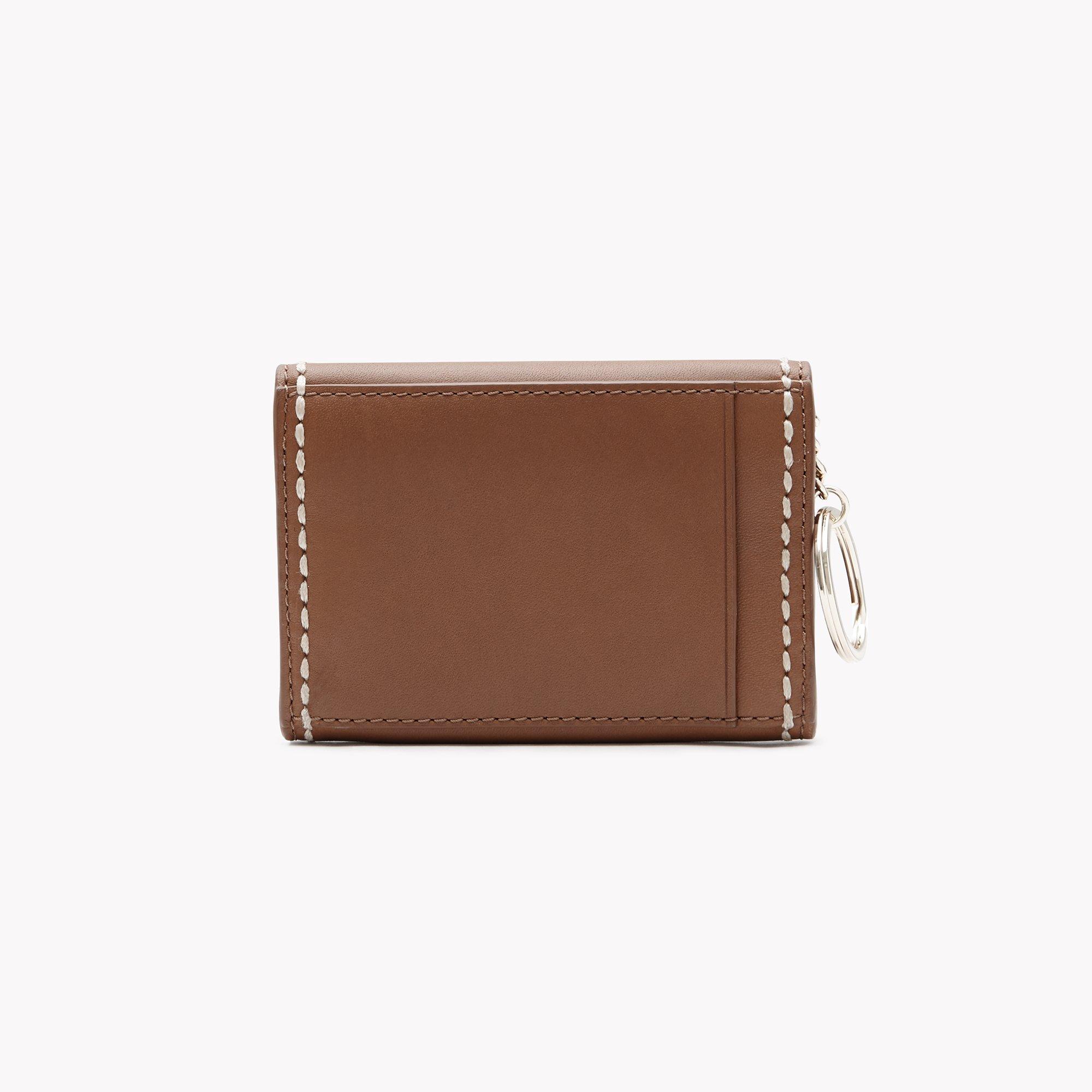 Card Wallet with Key Ring in Smooth Calf
