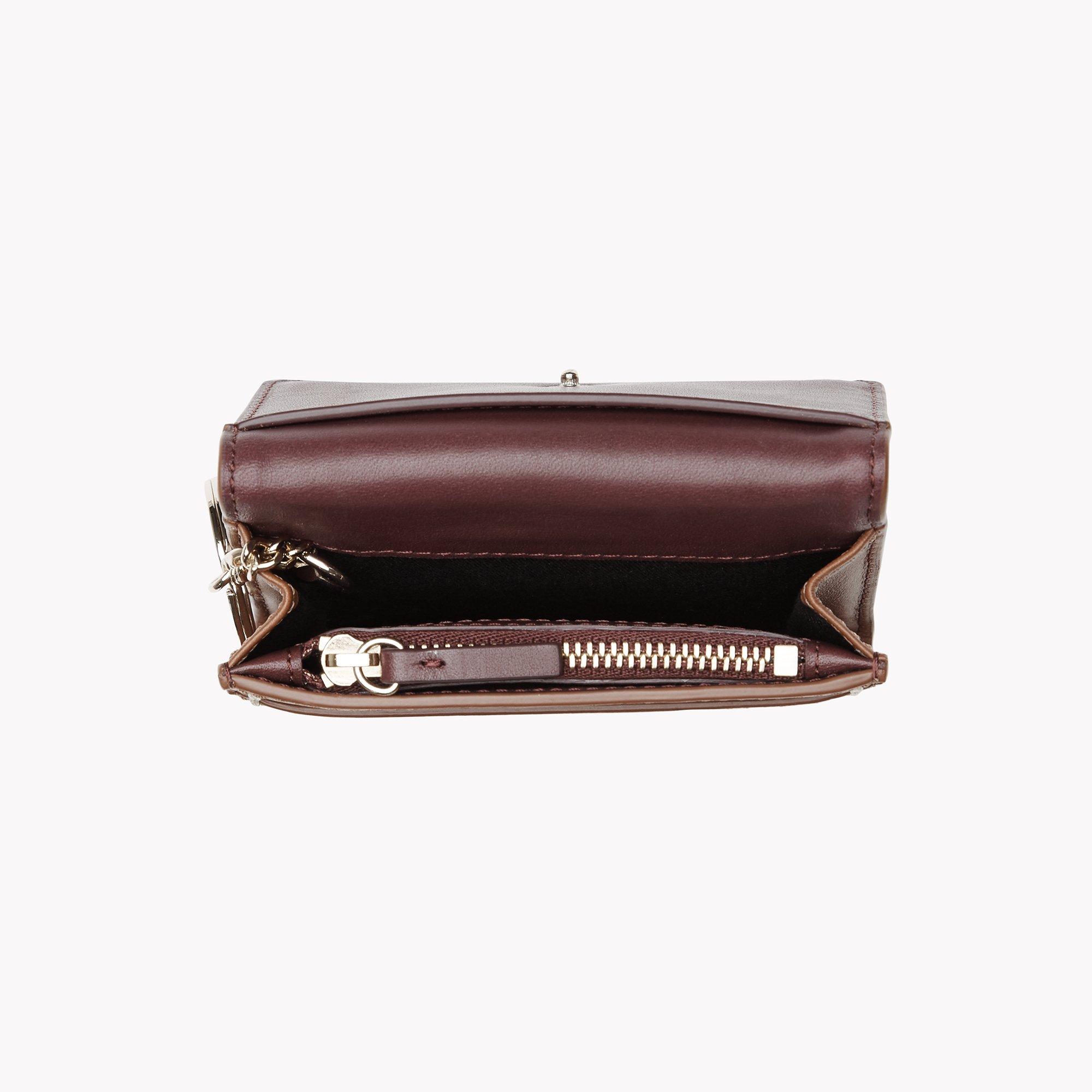 Card Wallet with Key Ring in Smooth Calf