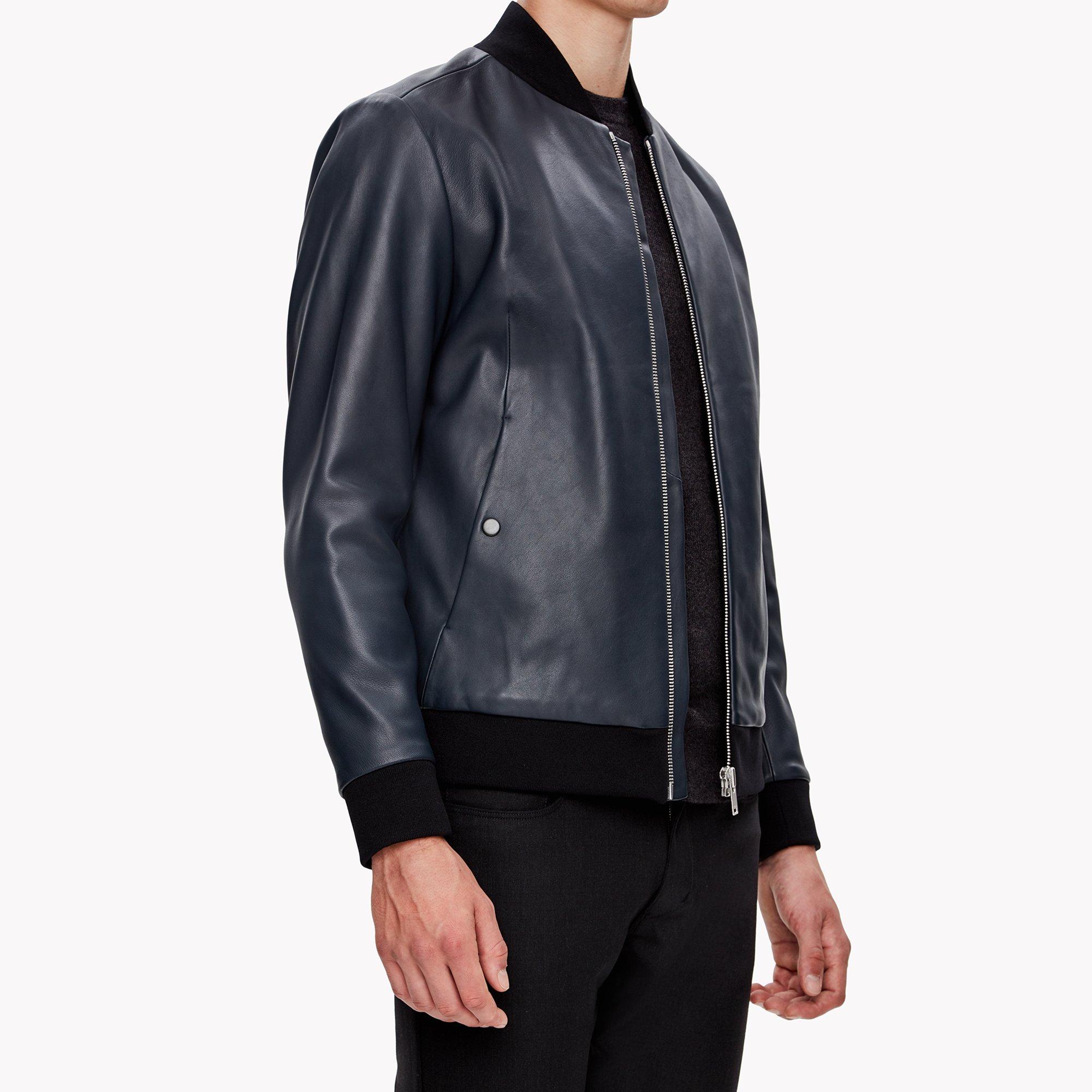 Leather Bomber Jacket