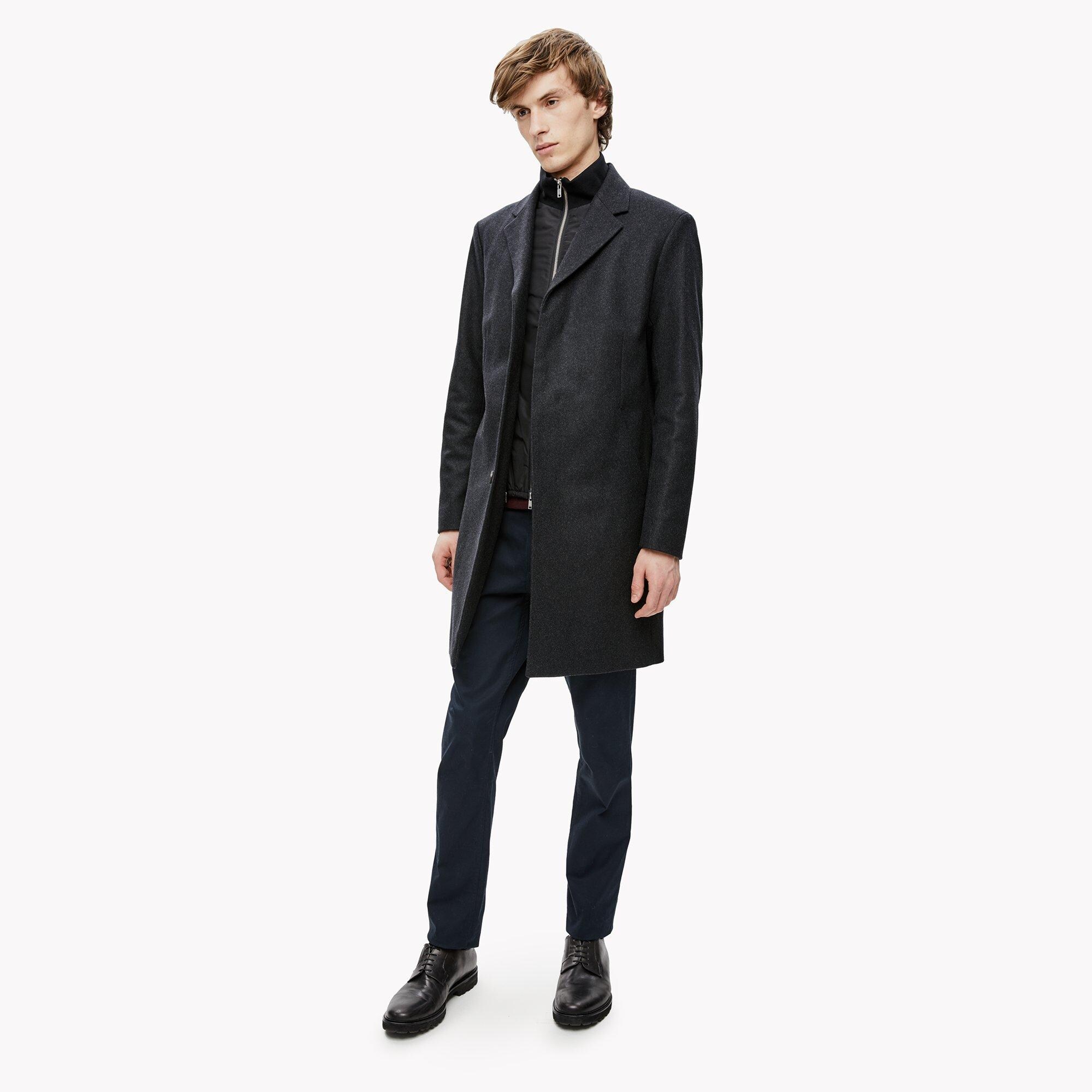 Theory Official Site | Wool Melton Coat