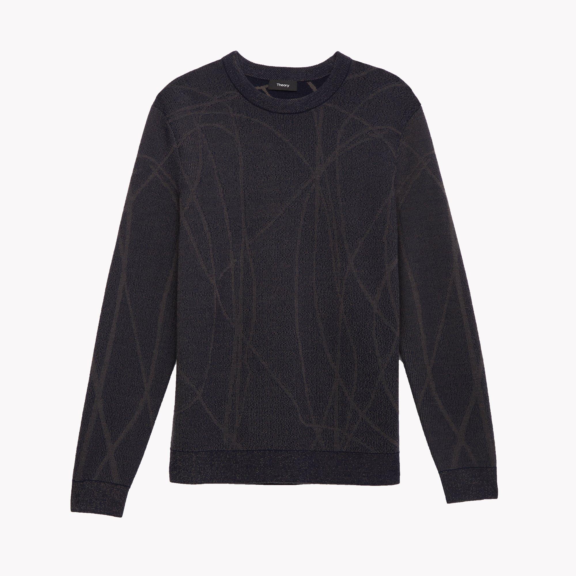 Fine Merino Swirl Crewneck