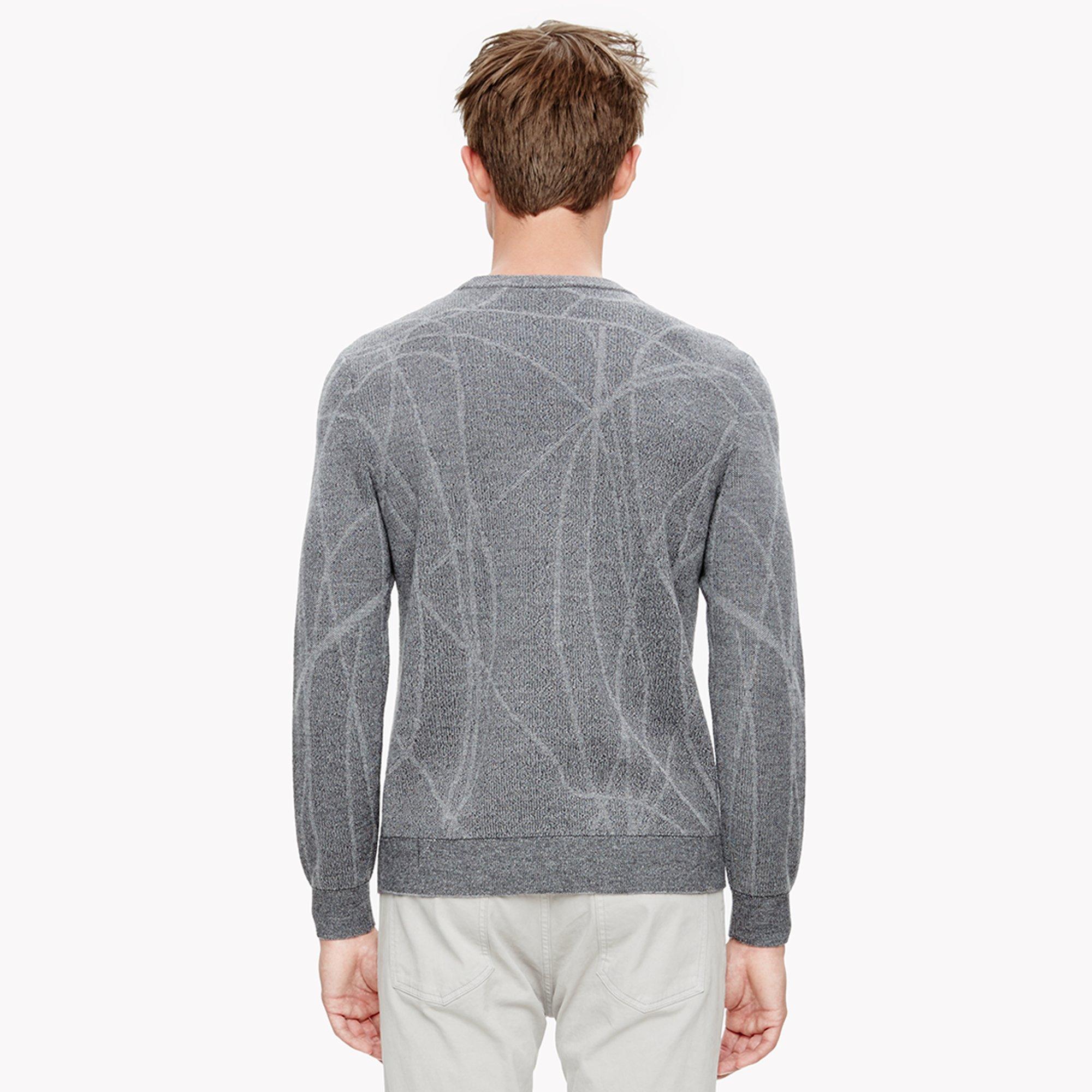 Fine Merino Swirl Crewneck