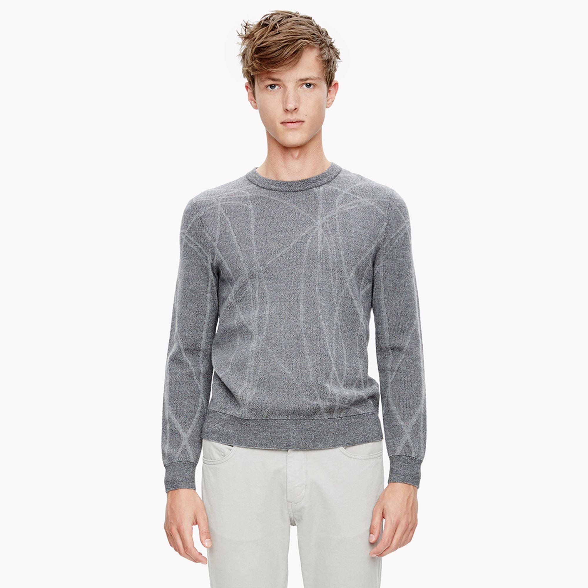 Fine Merino Swirl Crewneck