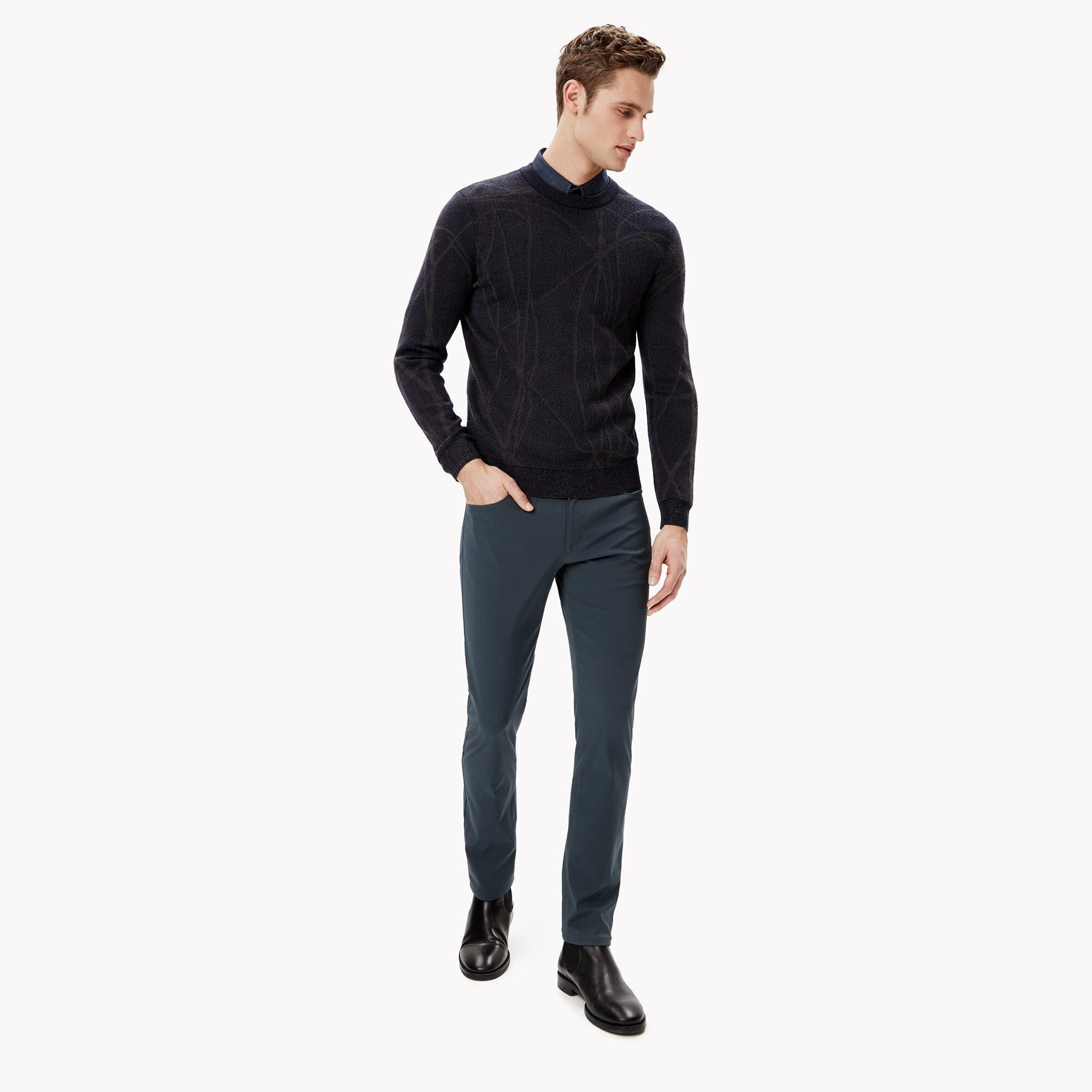 Fine Merino Swirl Crewneck