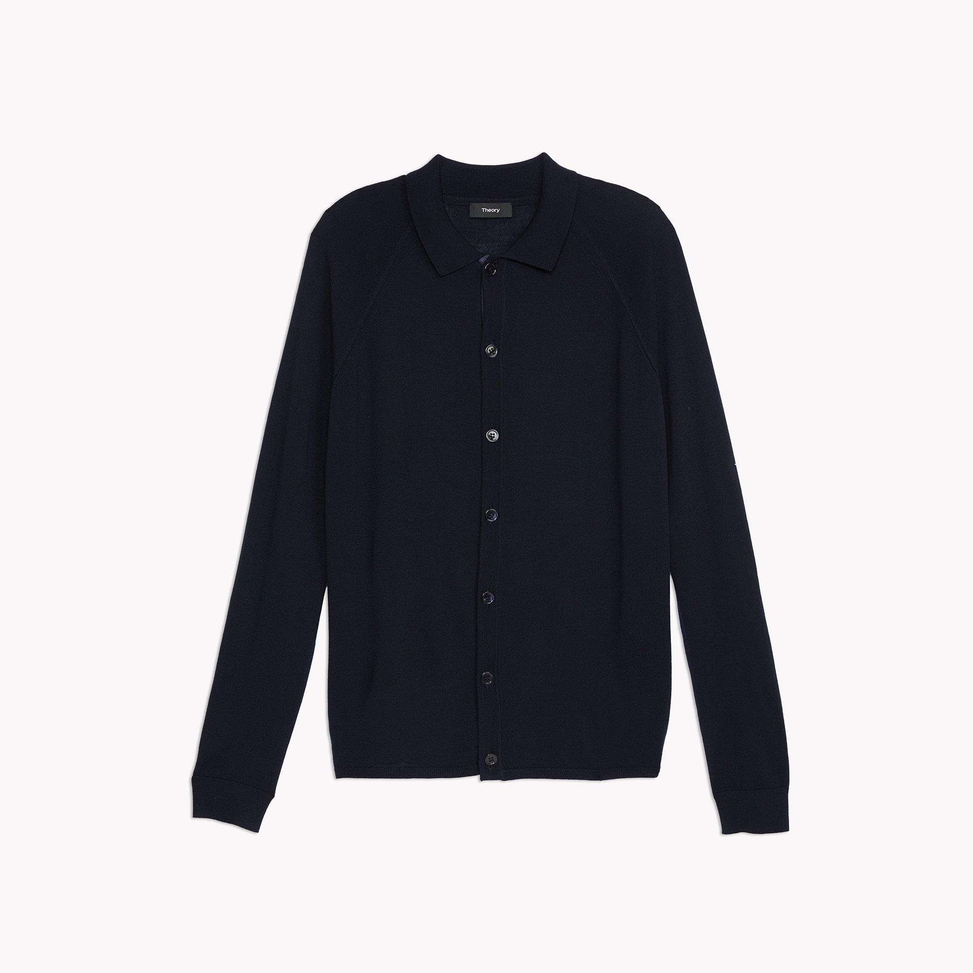 Merino Polo Cardigan
