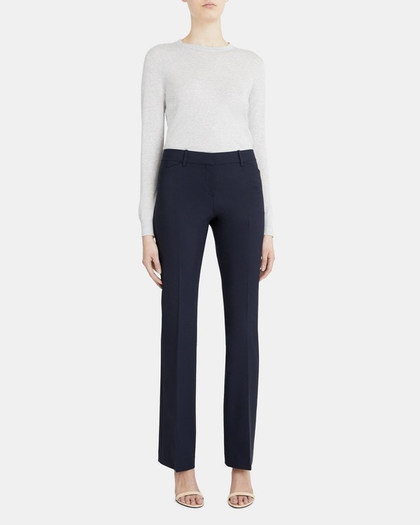 Relaxed Straight Pant In Sevona Stretch Wool