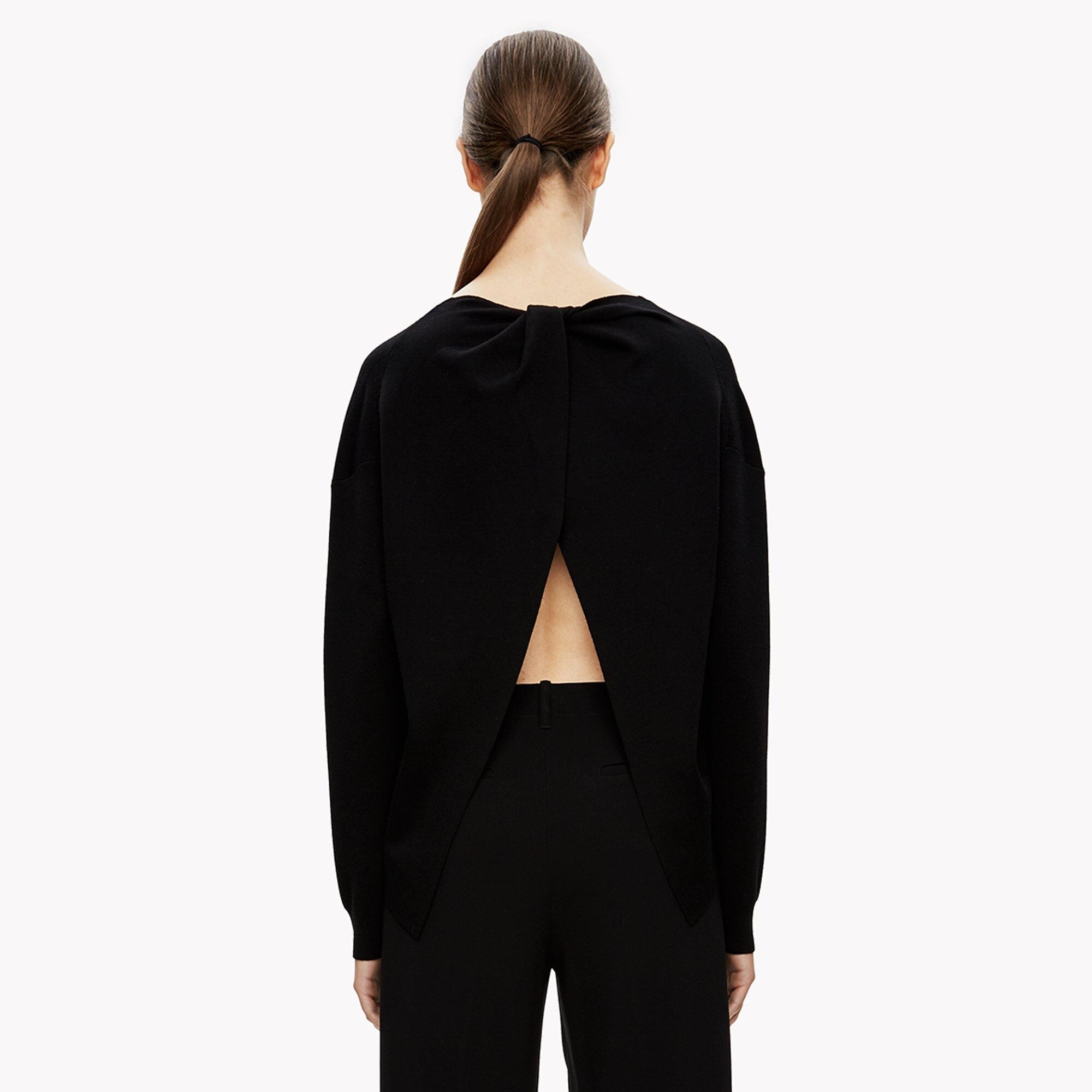 Twist-Back Sweater