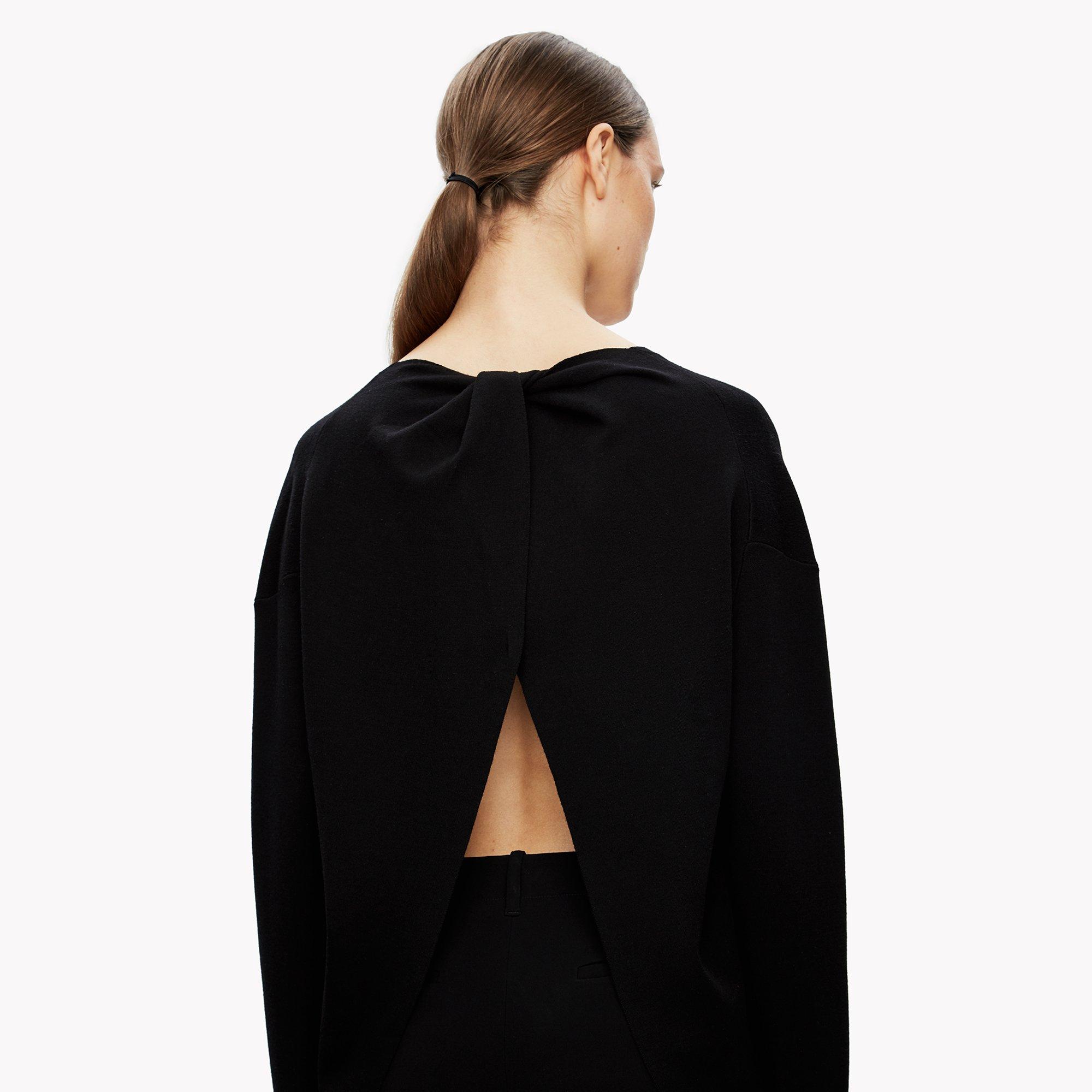 Twist-Back Sweater