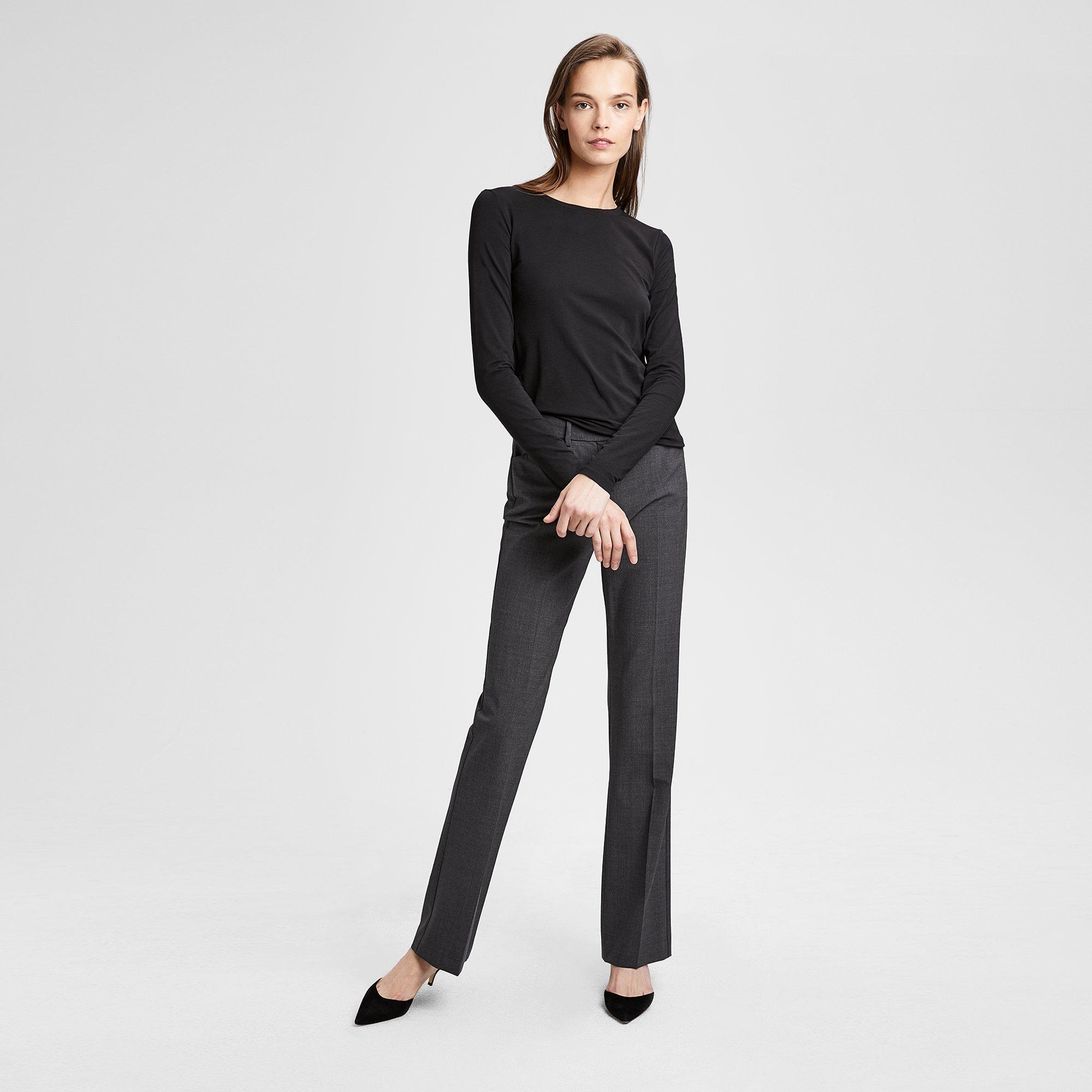 Stretch Cotton Long-Sleeve Tee