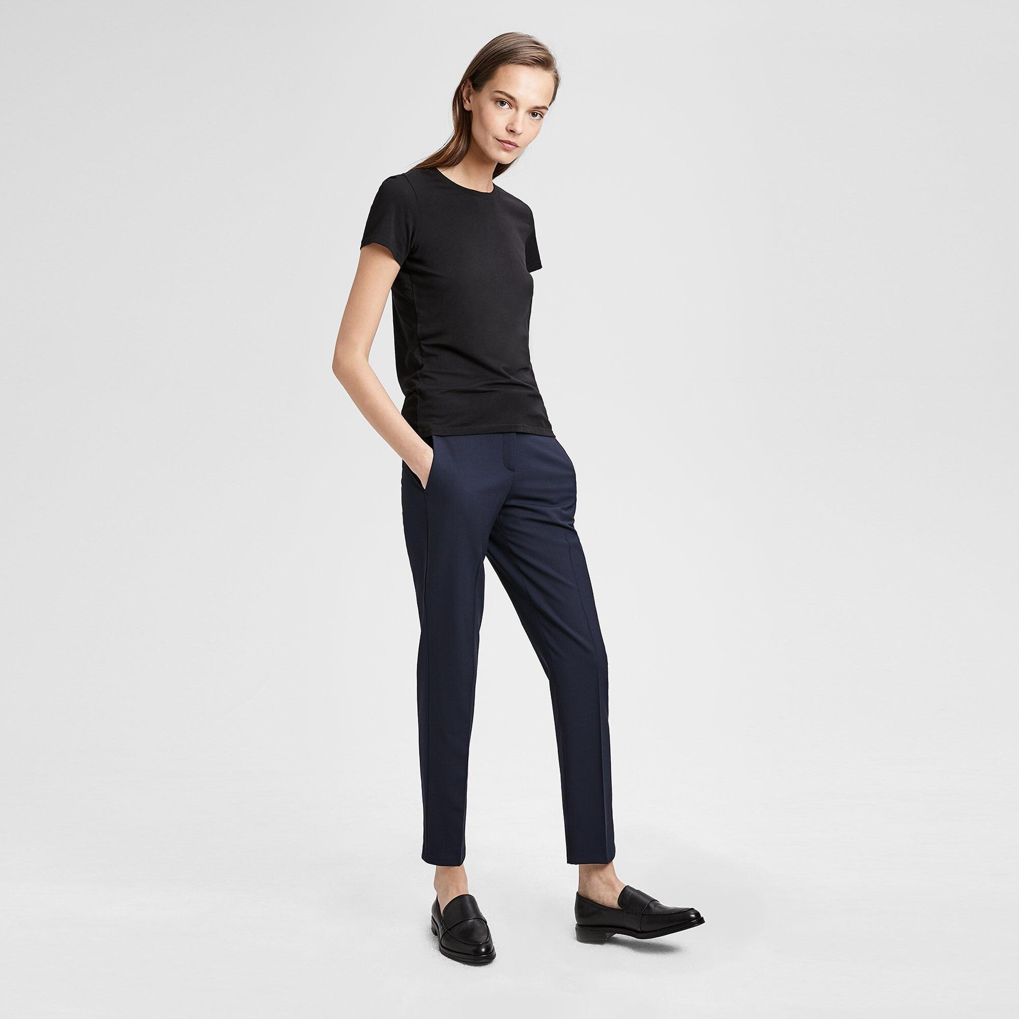 Stretch Cotton Cap Tee