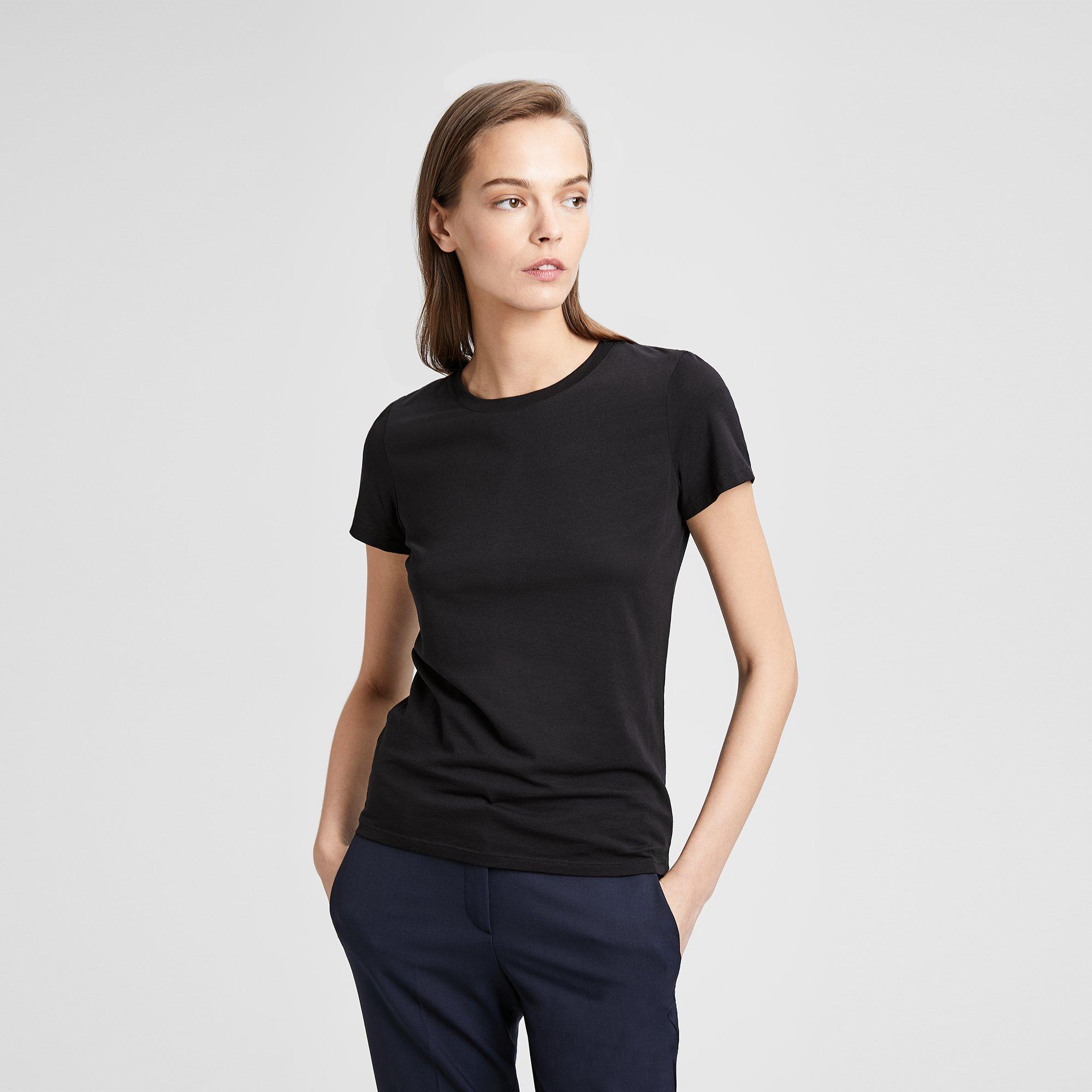 Stretch Cotton Cap Tee